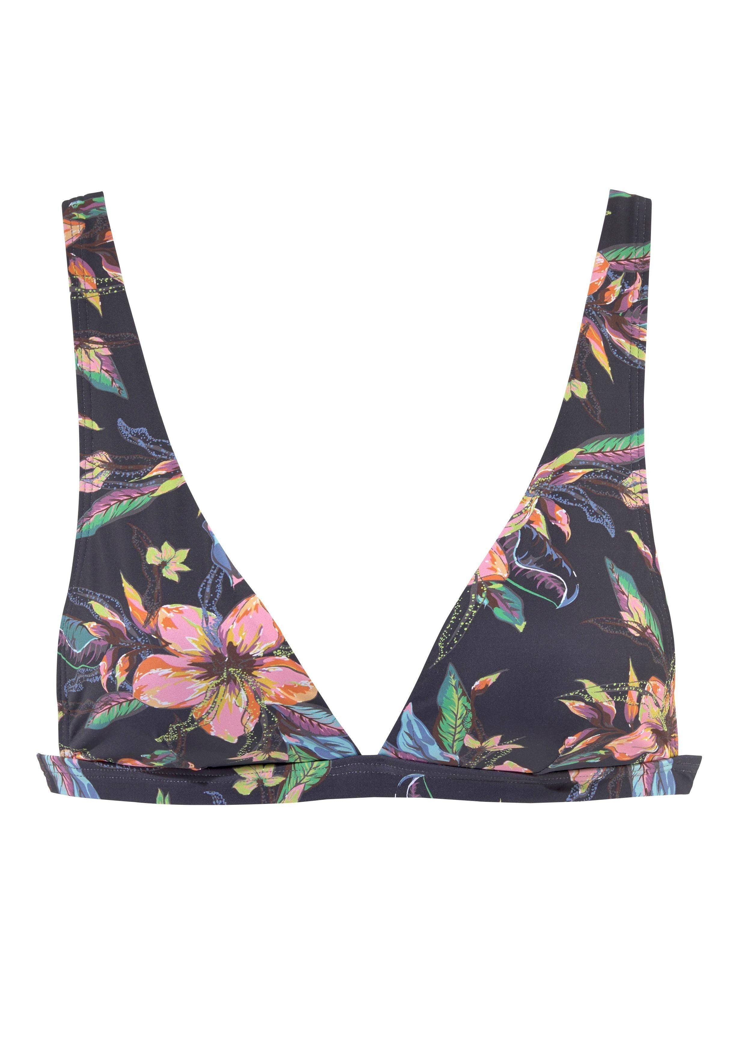 LASCANA Triangel-Bikini-Top Malia mit tropischem Print mehr