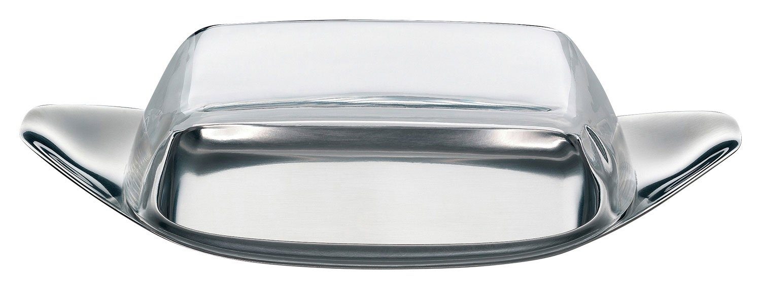 WMF Butterdose WAGENFELD EDITION, 22 x 11 cm, für 250 g Butter, Cromargan Edelstahl 18/10, Kunststoff, Spülmaschinengeeignet