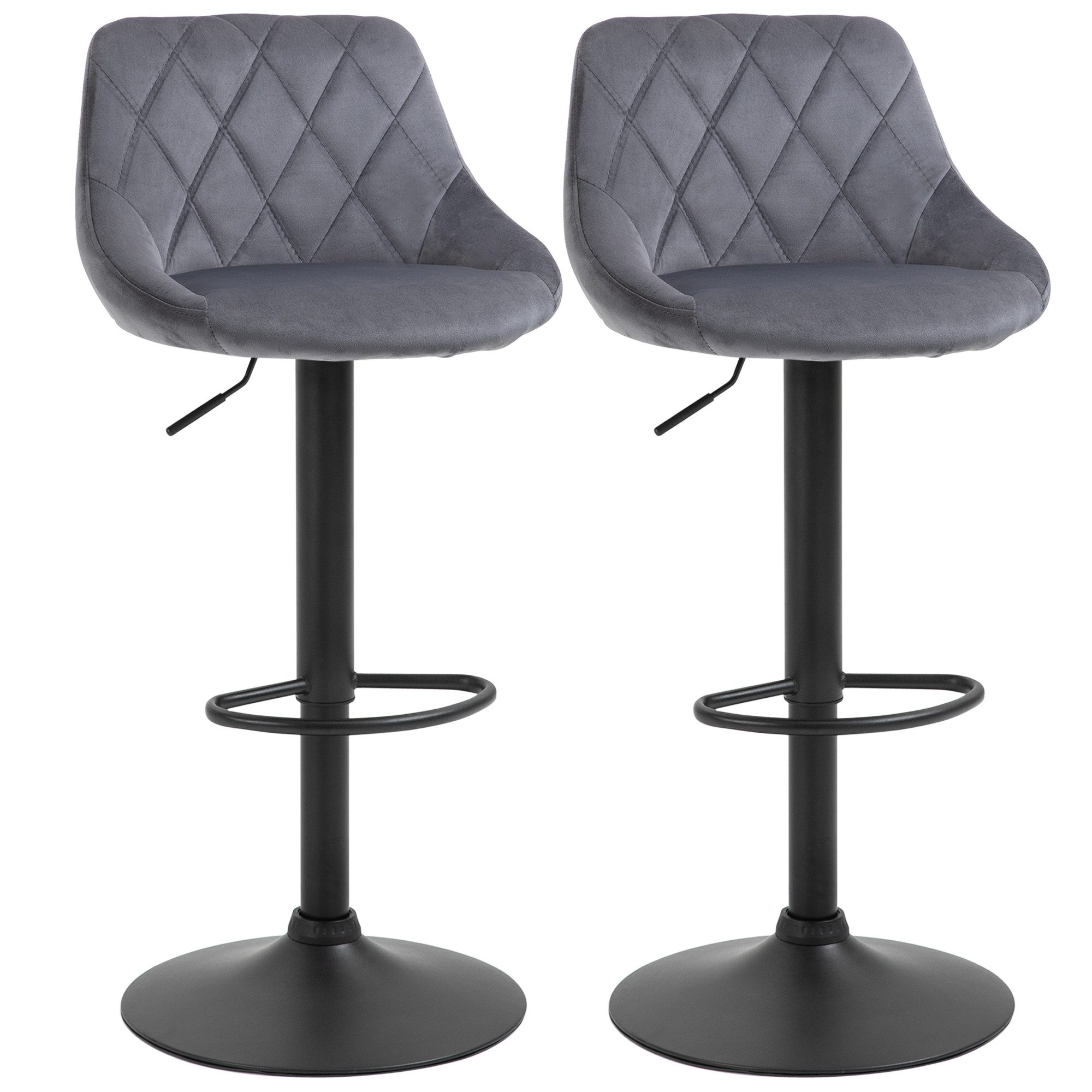 HOMCOM Barhocker 360° Drehbar, höhenverstellbar (Barstühle, günstig online kaufen