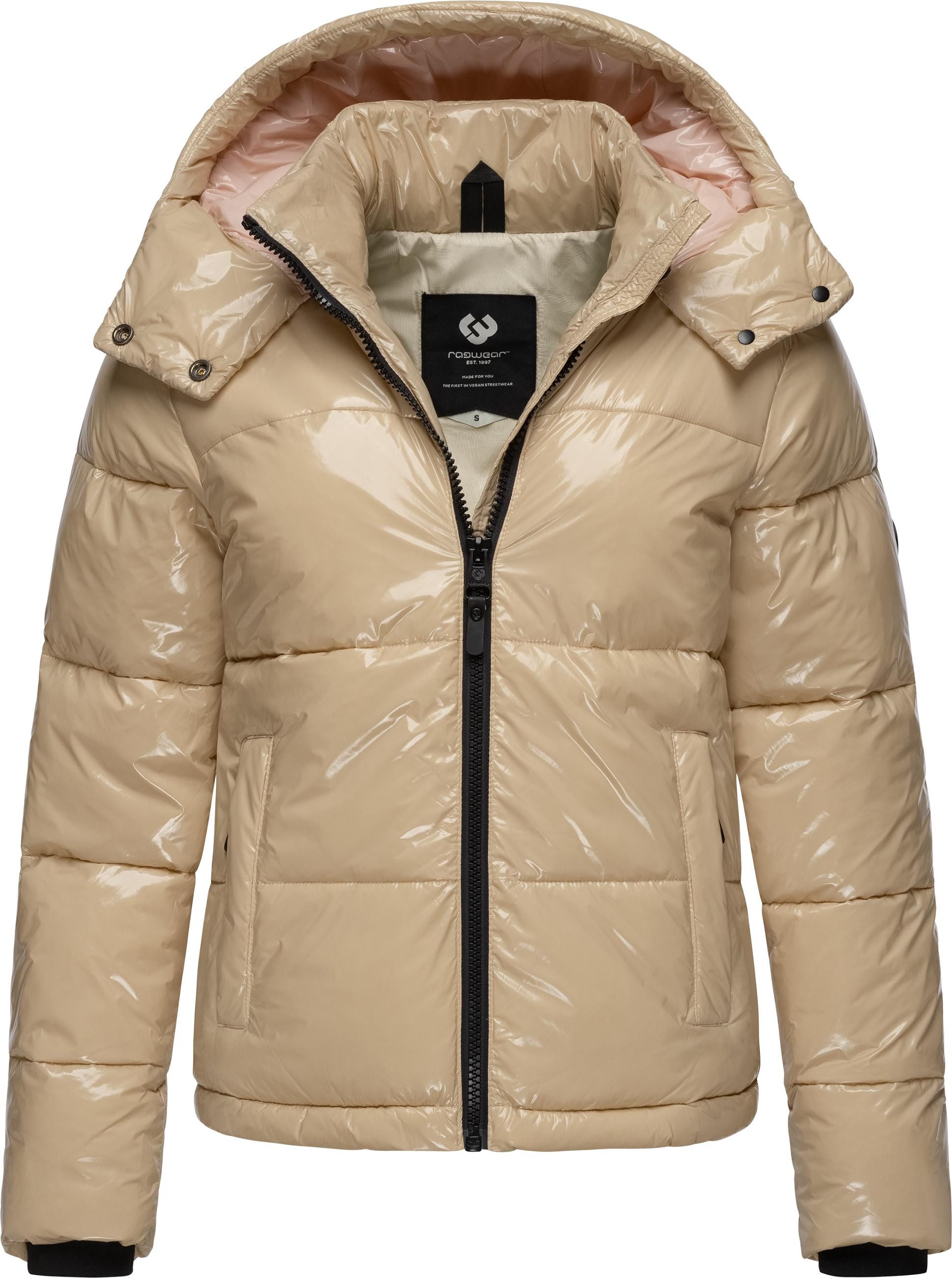Ragwear Steppjacke Roobie super stylische, gänzende Damen Winterjacke