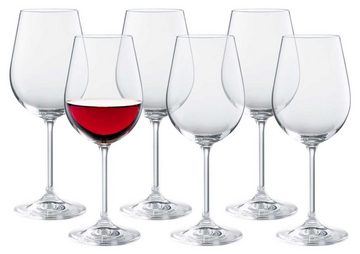BOHEMIA SELECTION Rotweinglas SIMPLY, 420 ml Fassungsvermögen, Glas, Spülmaschinengeeignet