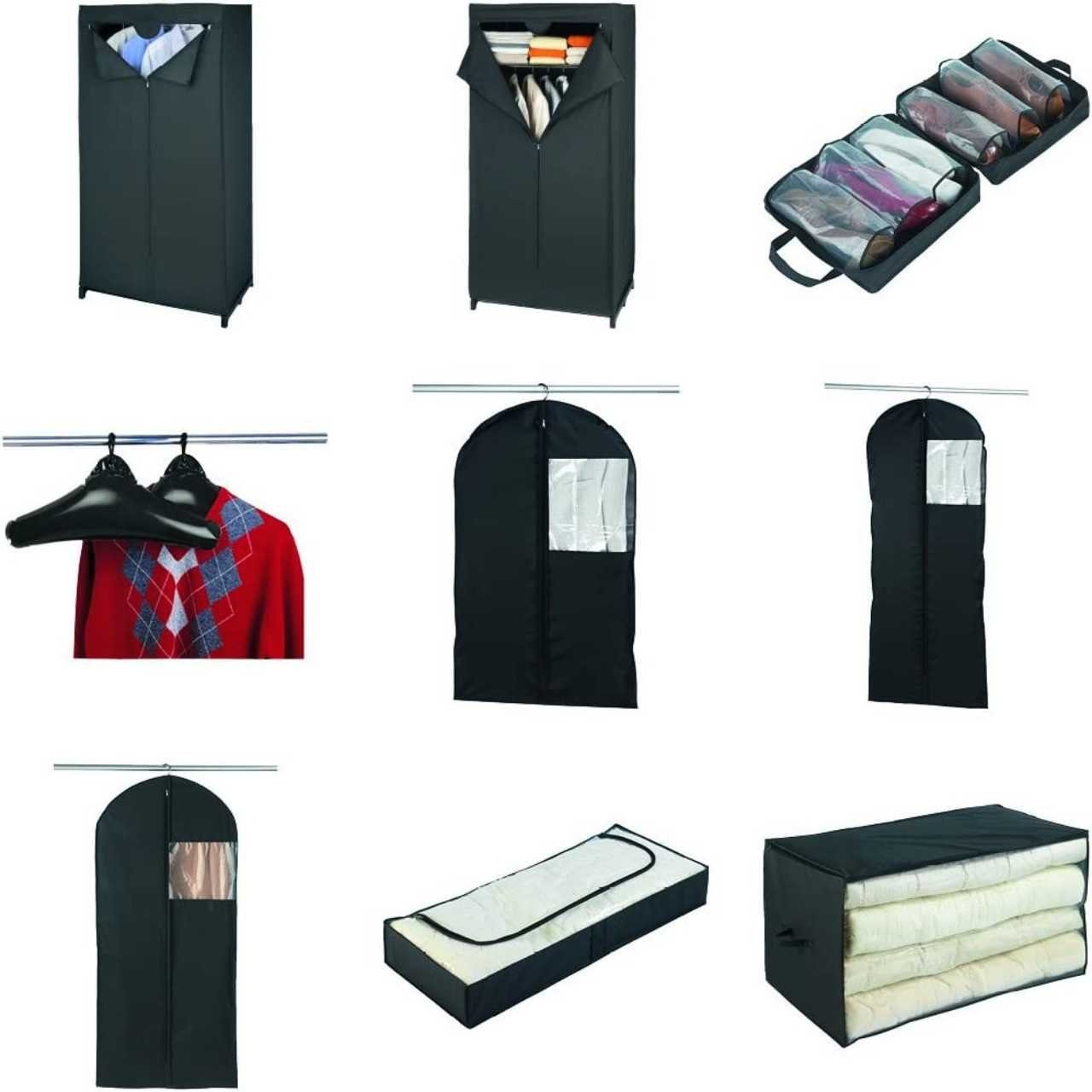 WENKO Kleidersack Kleidersack Deep Black cm - Kleiderhülle x 60 150