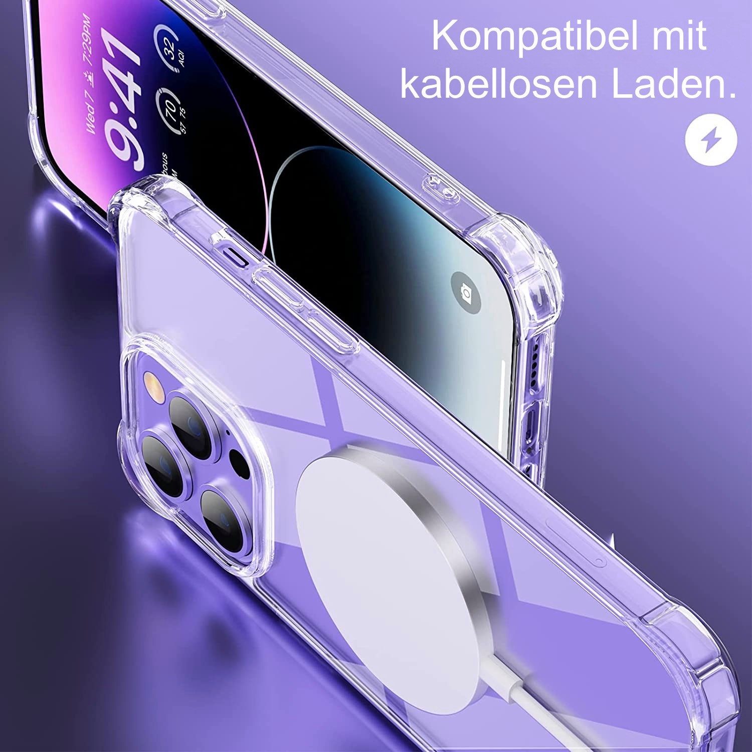 AVANA Handyhülle für iPhone 14 / Pro / Plus / Pro Max Hülle Schutzhülle Klar Bumper, Case, Cover, Durchsichtig, Transparent