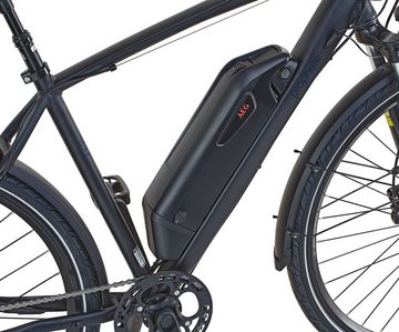 Prophete E-Bike Prophete Entdecker e2000 Damen, 10 Gang Shimano Deore XT Schaltwerk, Kettenschaltung, Heckmotor, 614 Wh Akku, (mit Gepäckträgertasche, mit Lenkertasche)