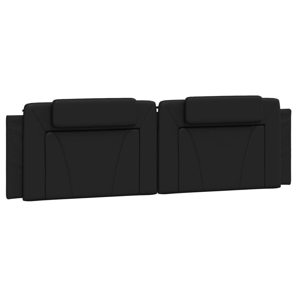vidaXL Kopfteil Kopfteil-Kissen "Viana" Schwarz 180 cm Kunstleder, (1 St)