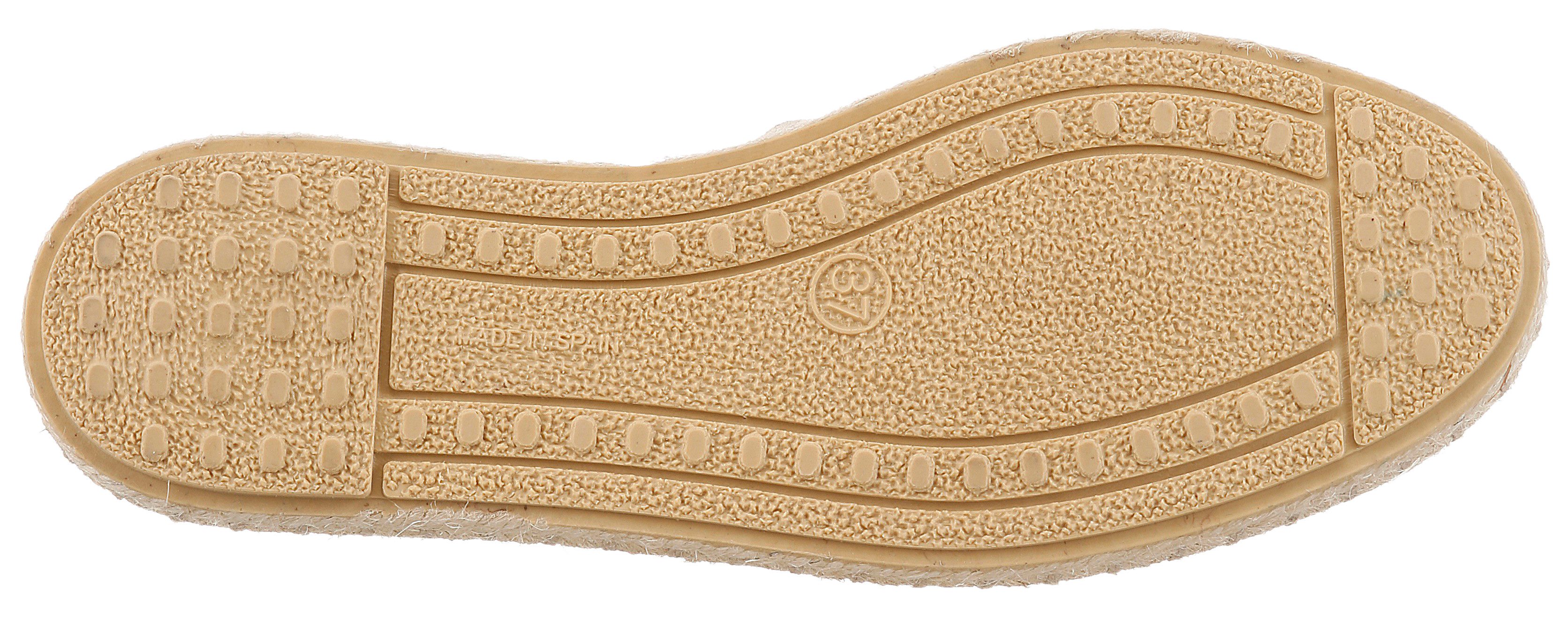 VERBENAS Espadrille Strandschuh, Sommerschuh, Loafer aus Veloursleder