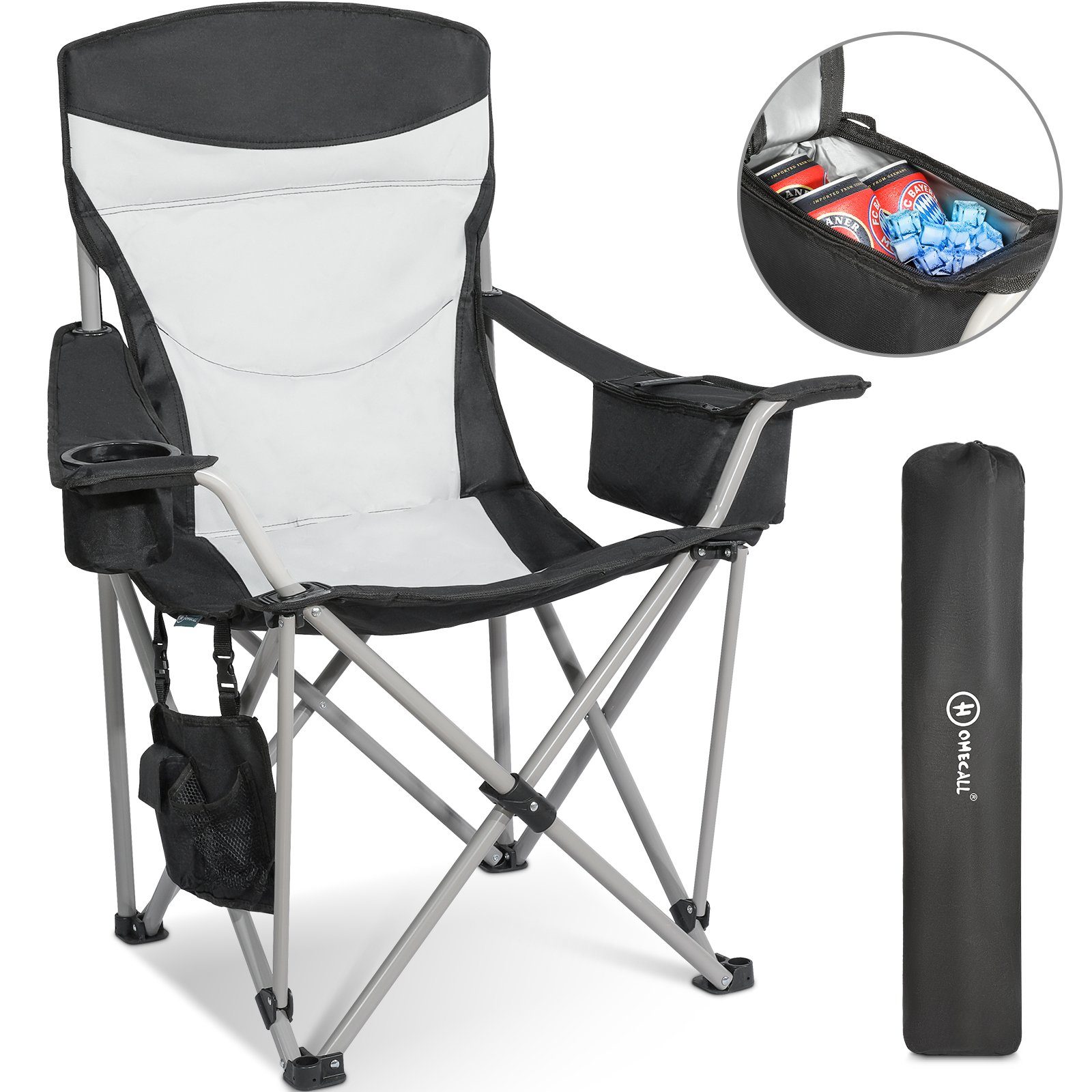 Campingstuhl Luxus Faltstuhl Angelnstuhl Kühltasche
