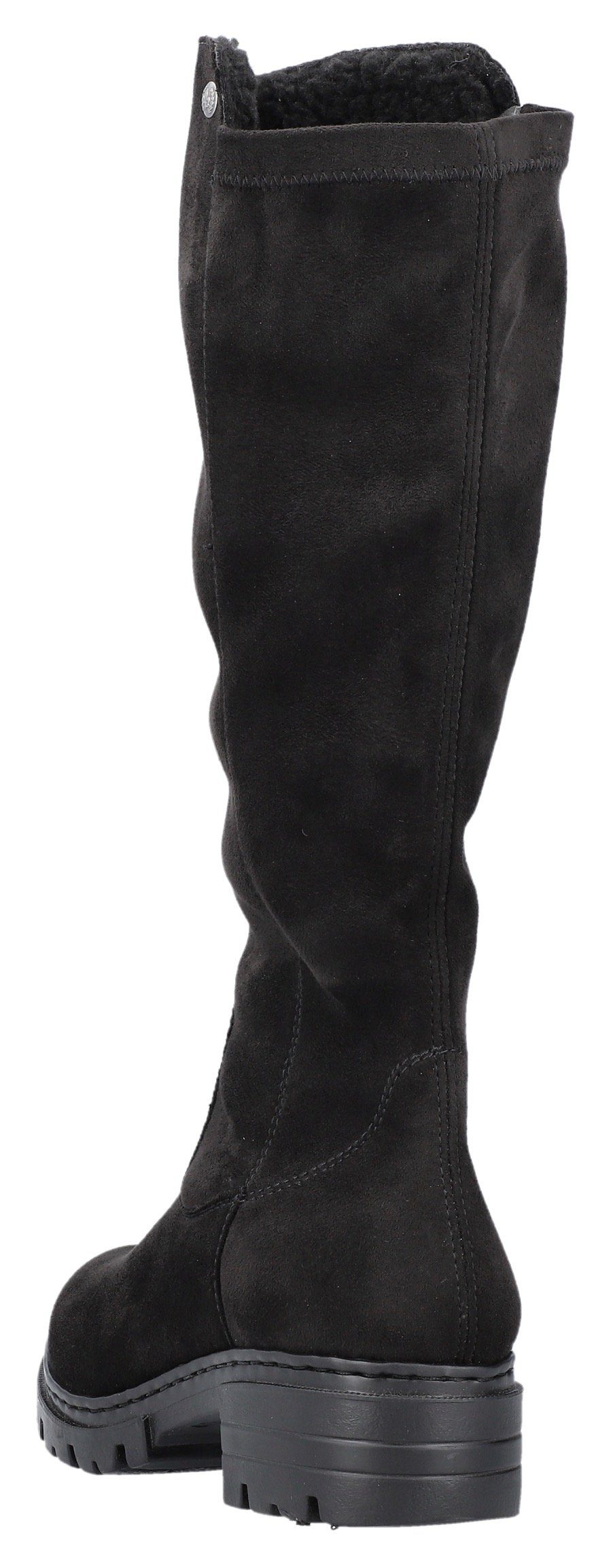 Rieker Winterstiefel, Langschaftstiefel, Blockabsatz, mit Stretch