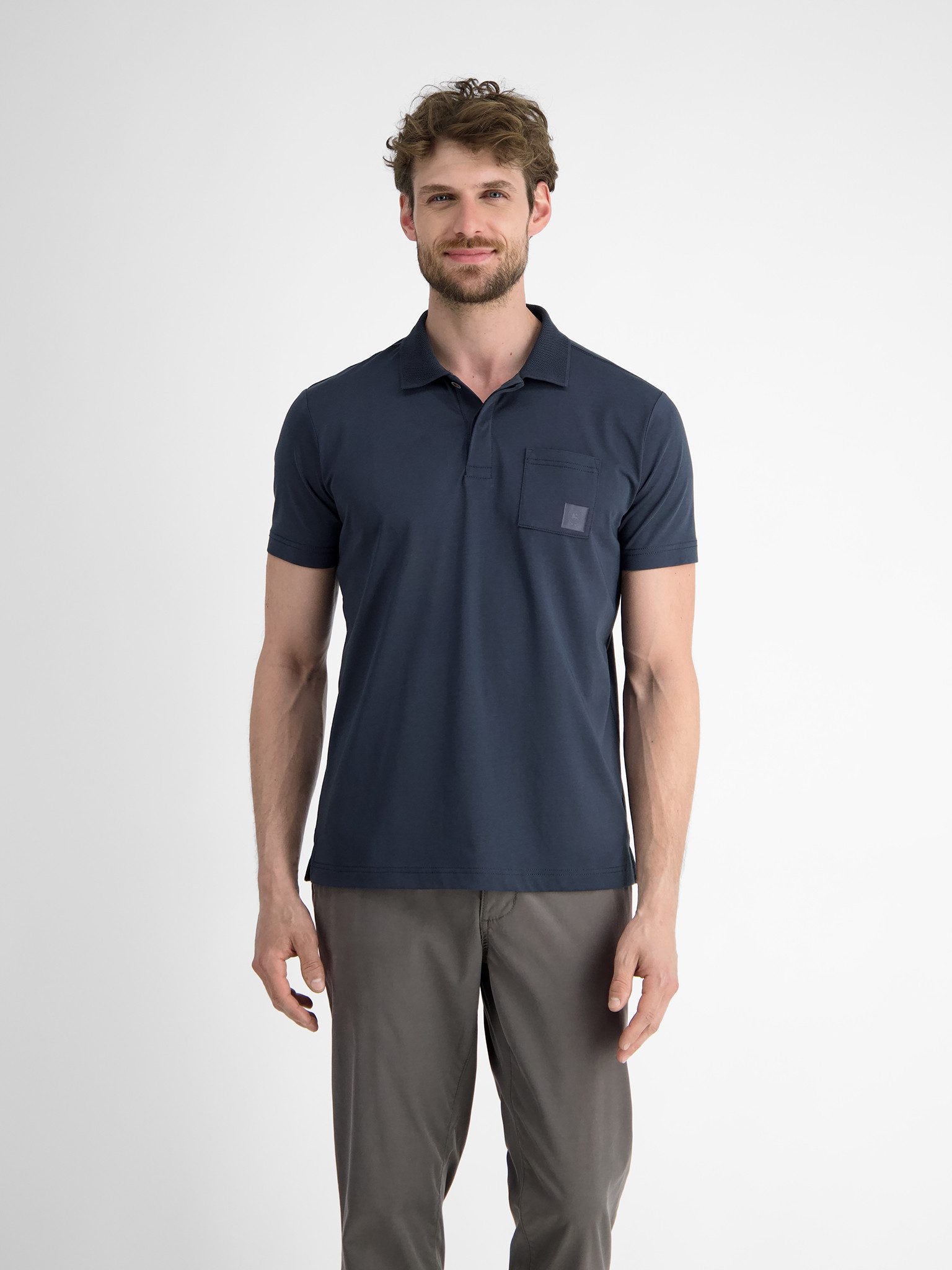 LERROS Poloshirt mit Logo Stickerei
