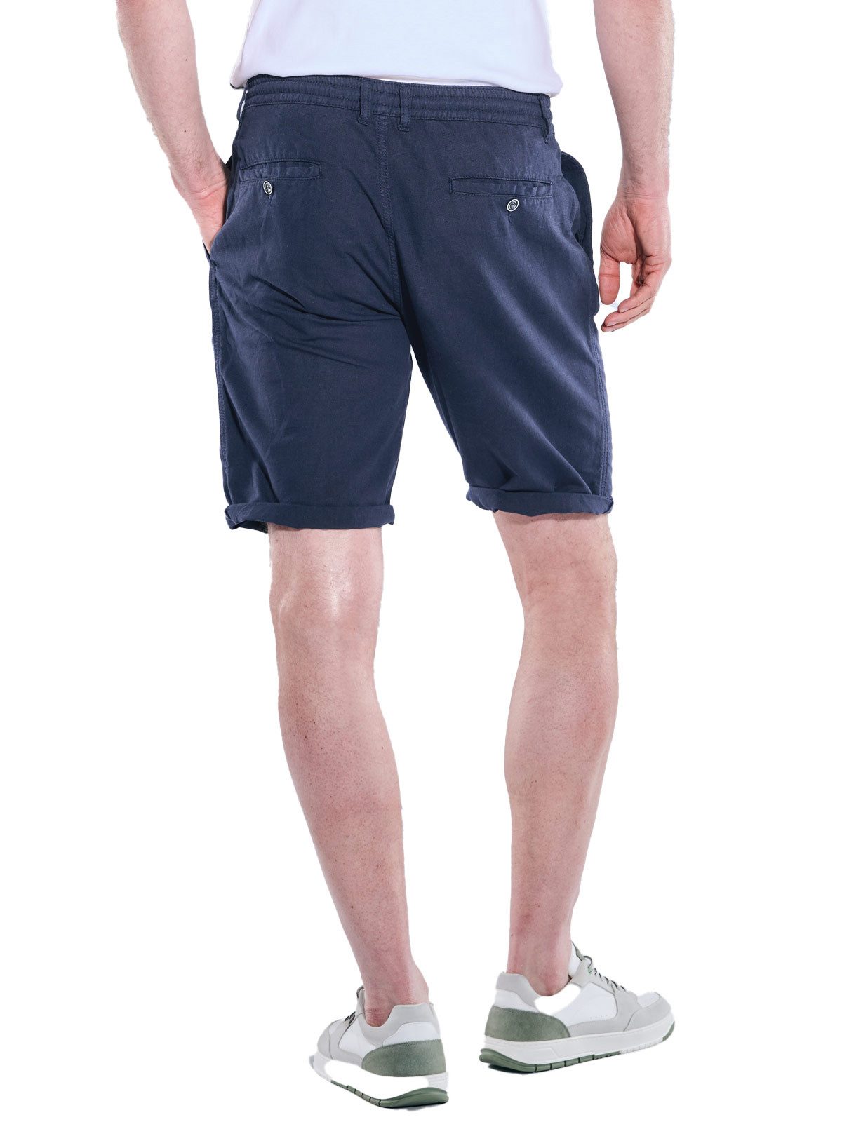 Engbers Bermudas Herren Chino-Bermuda mit Tunnelzug, Marineblau