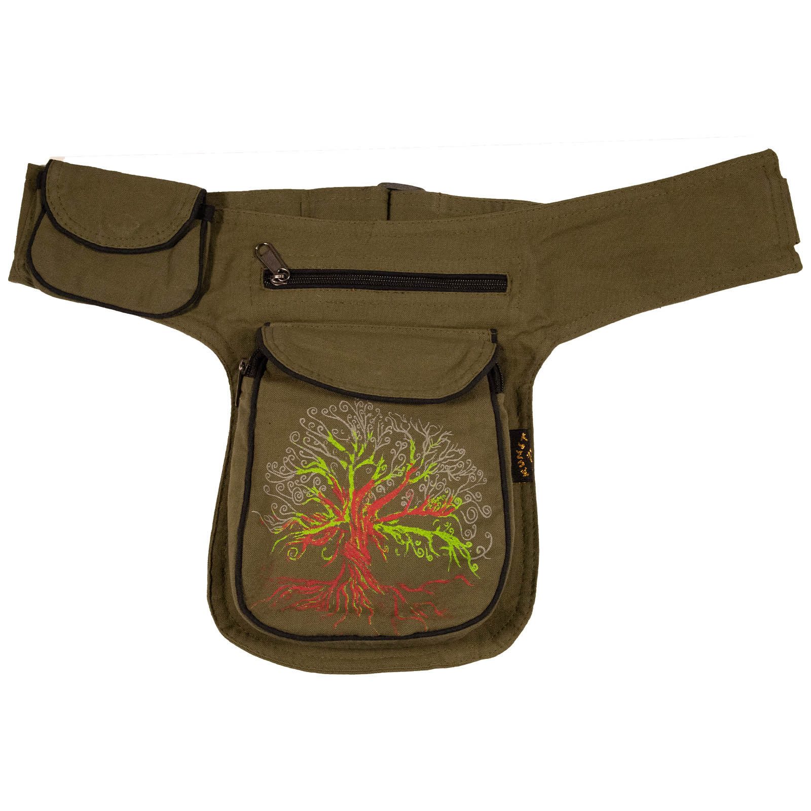 Bauchtasche Bauchtasche Lebensbaum Gürteltasche Festivaltasche Sidebag Hüfttasche