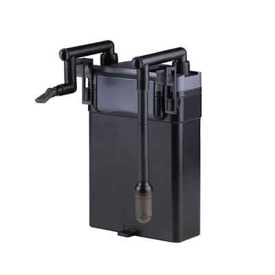 Aquaone Aquariumfilter AquaOne Aquarium Hang On Filter HBL-803 I Außenfilter für Aquarien bis 500 Liter I Hochwertiger Aquariumfilter 500 L/h I Regelbarer Anhängefilter 6 Watt Pumpe