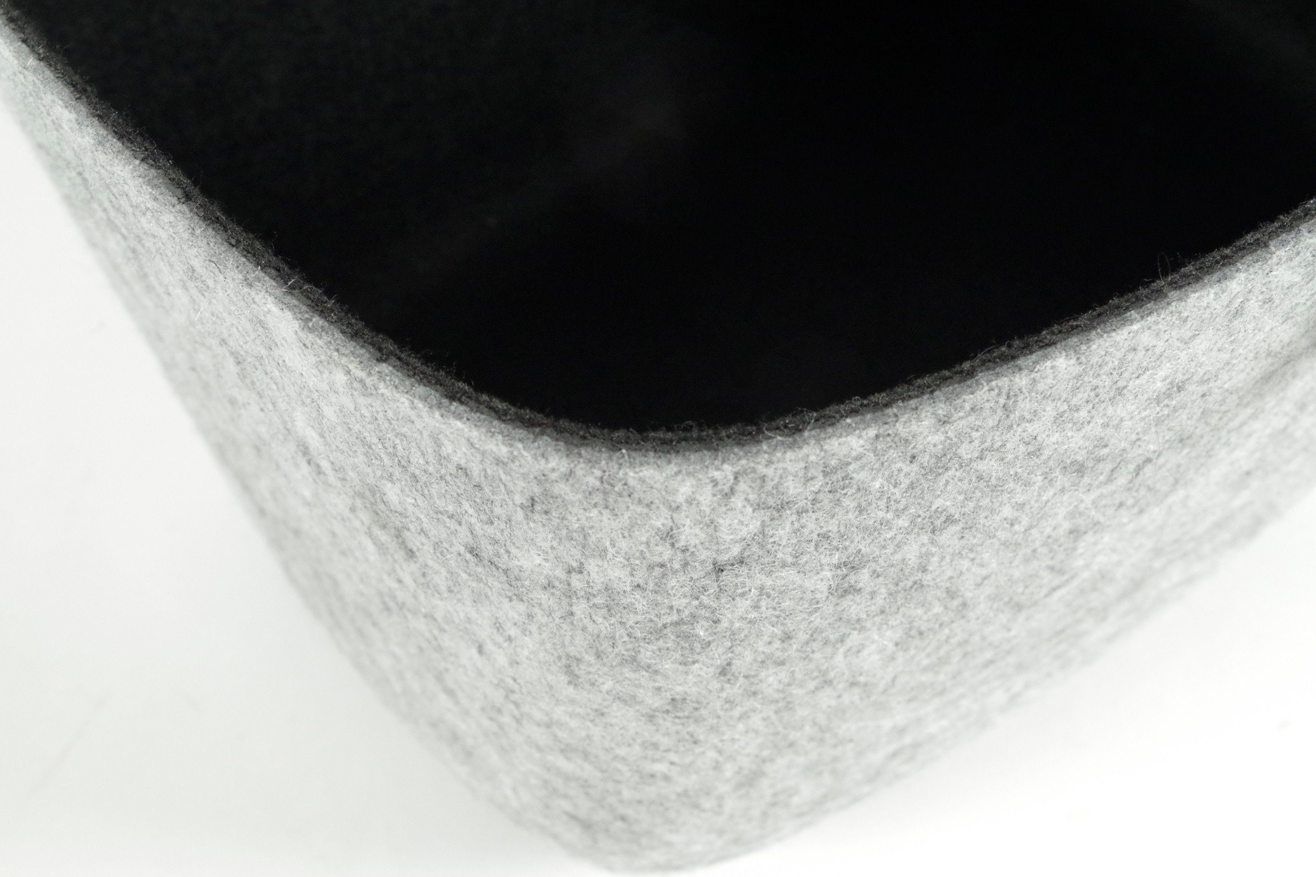 Kobolo Einkaufskorb 11 grau/schwarz mit Filzkorb klappbaren l Aluhenkeln