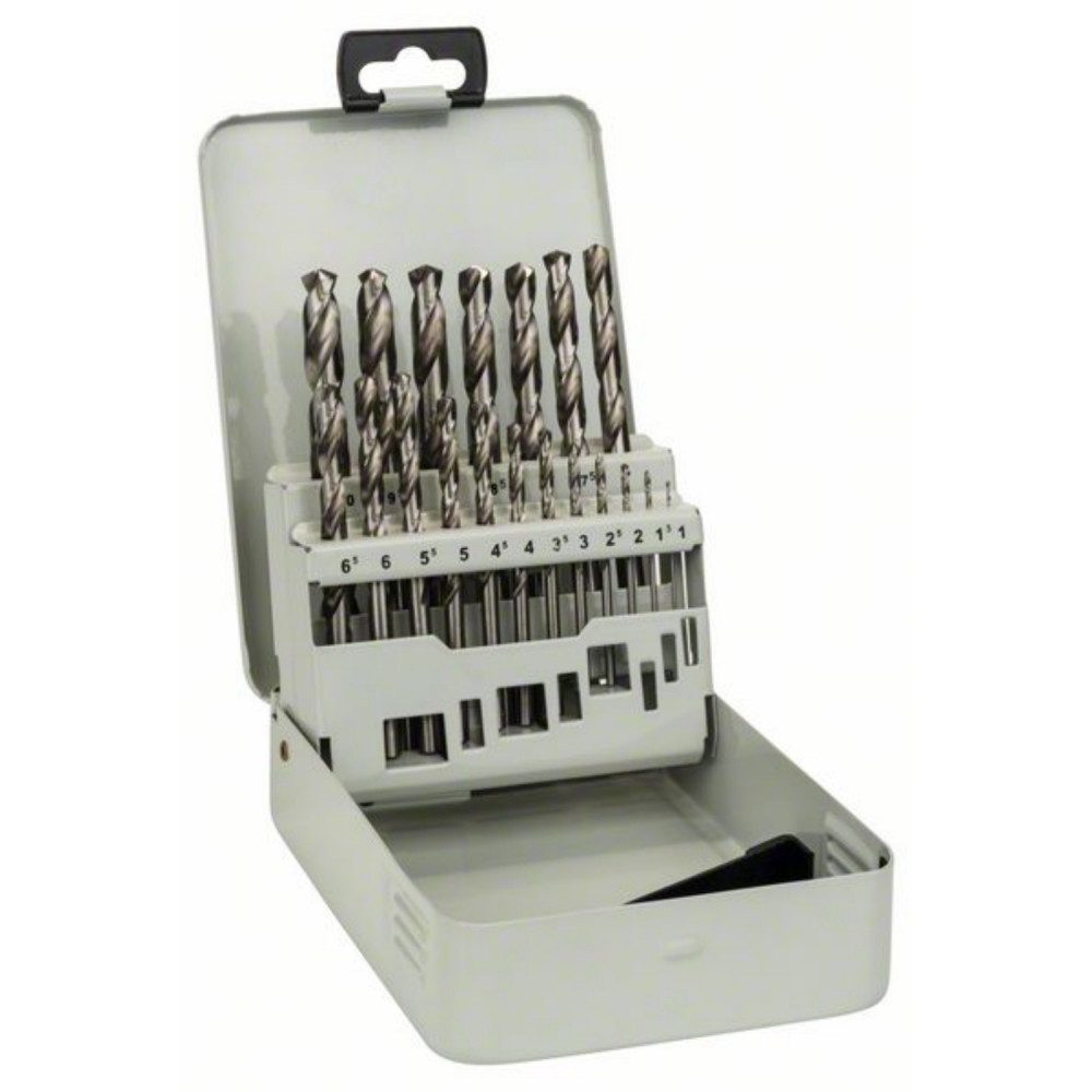 BOSCH Metallbohrer Bosch 19 tlg HSS-G Metallbohrer-Set 1-10mm Werkzeug, (Metallbohrer-Set, 19-teiliges Set für vielseitige Anwendungen), 19-teiliges Set für vielseitige Anwendungen