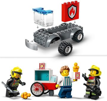 LEGO® Konstruktionsspielsteine Feuerwehrstation und Löschauto (60375), LEGO® City, (153 St), Made in Europe