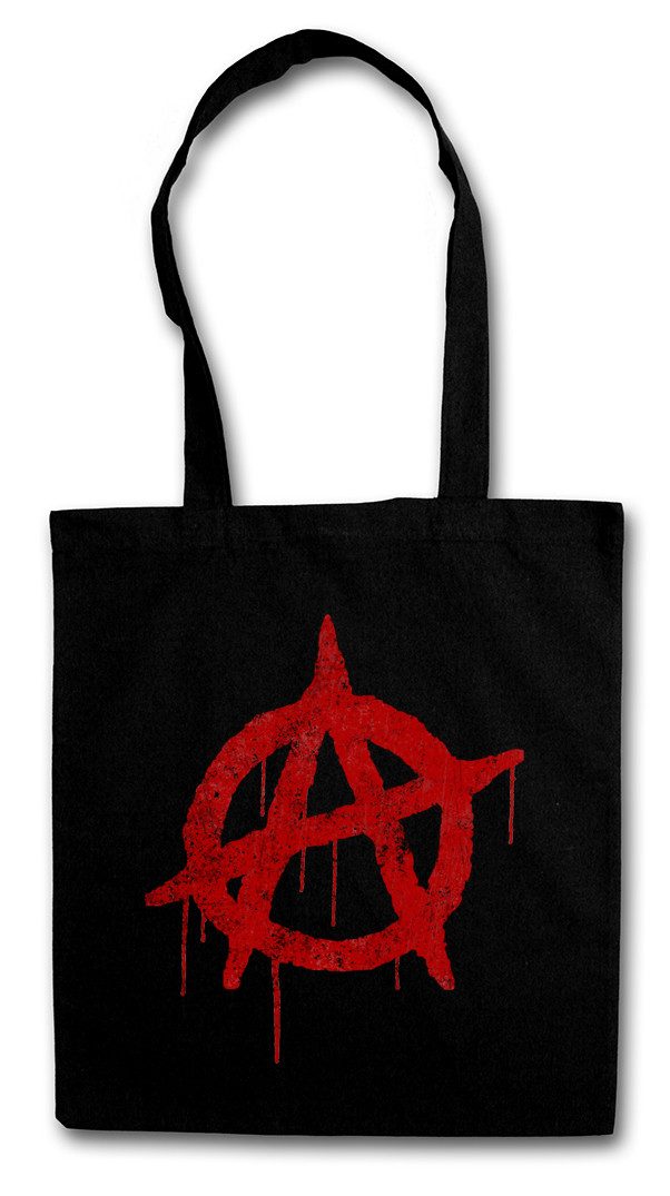 Beuteltasche Anarchy A Vintage Logo Stofftasche Rock Gothic Rocker Symbol Sign Punk