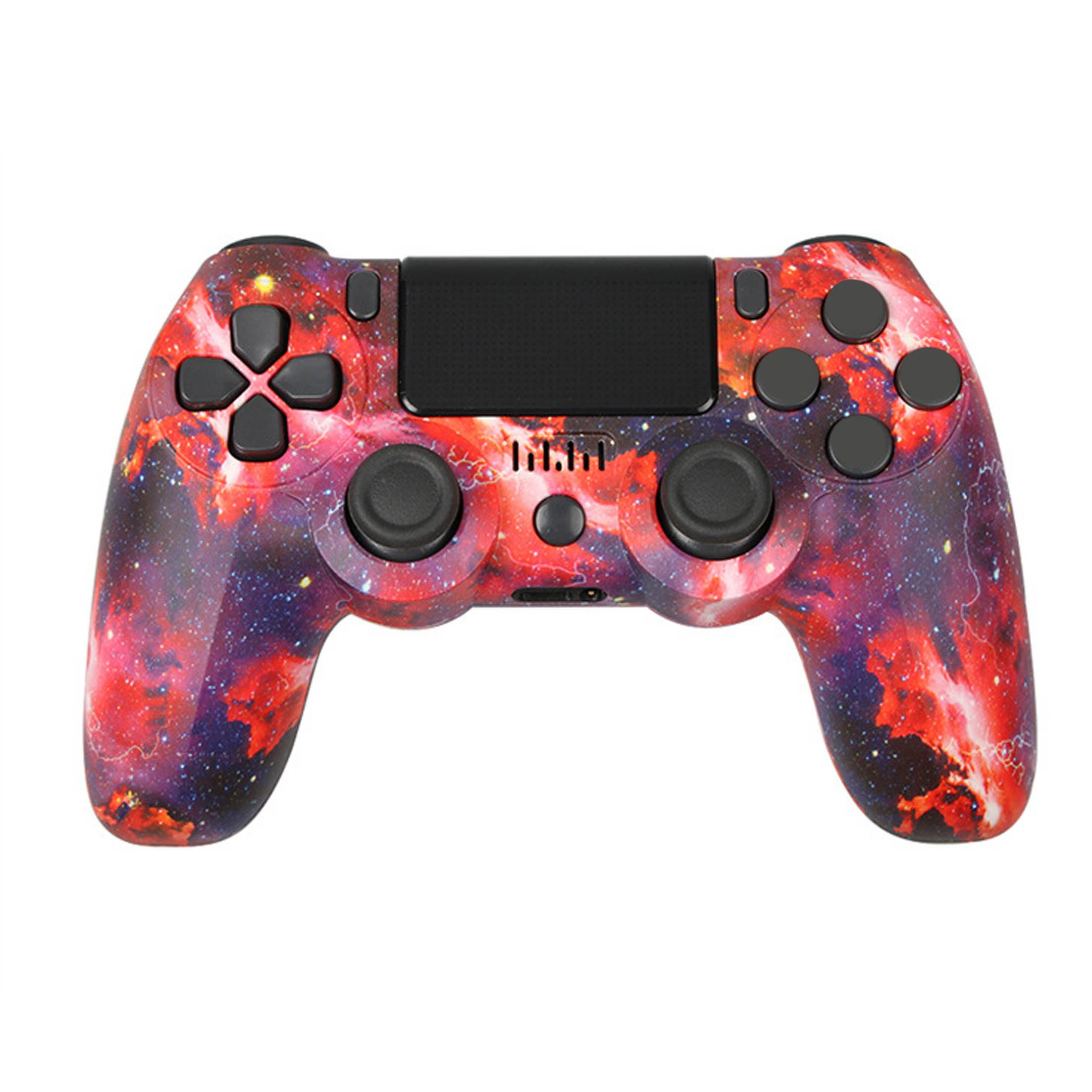 KINSI Wireless Gamepad, Controller, Bluetooth, für PS4 PlayStation 4-Controller (Doppelte Vibration, wiederaufladbare Batterie)
