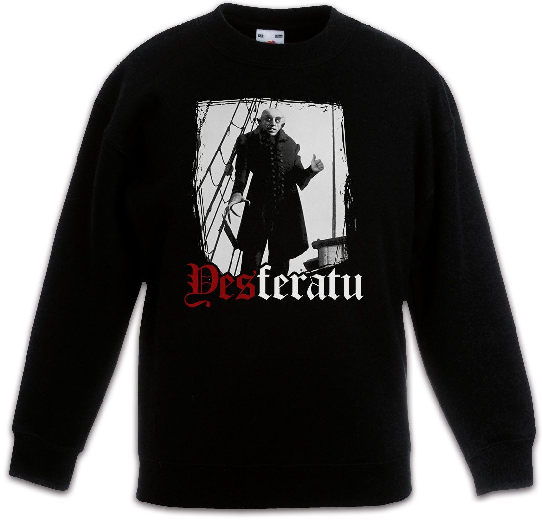 Sweatshirt Yesferatu B Kinderpullover Classic Movie Film Nosferatu Kinski Bela
