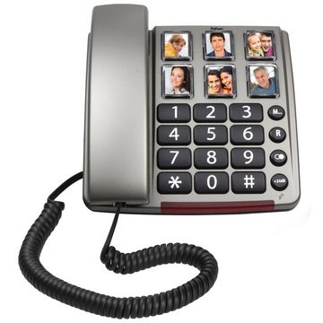 Profoon TX-560 - Schnurgebundenes Telefon mit großen Fototasten Kabelgebundenes Telefon