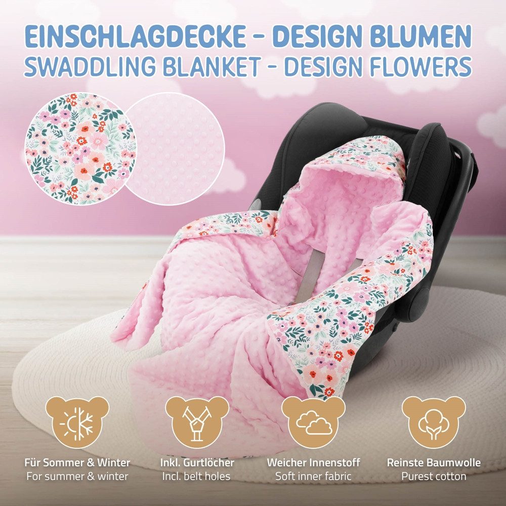 Einschlagdecke Kuscheldecke mit Kapuze aus Baumwolle günstig online kaufen