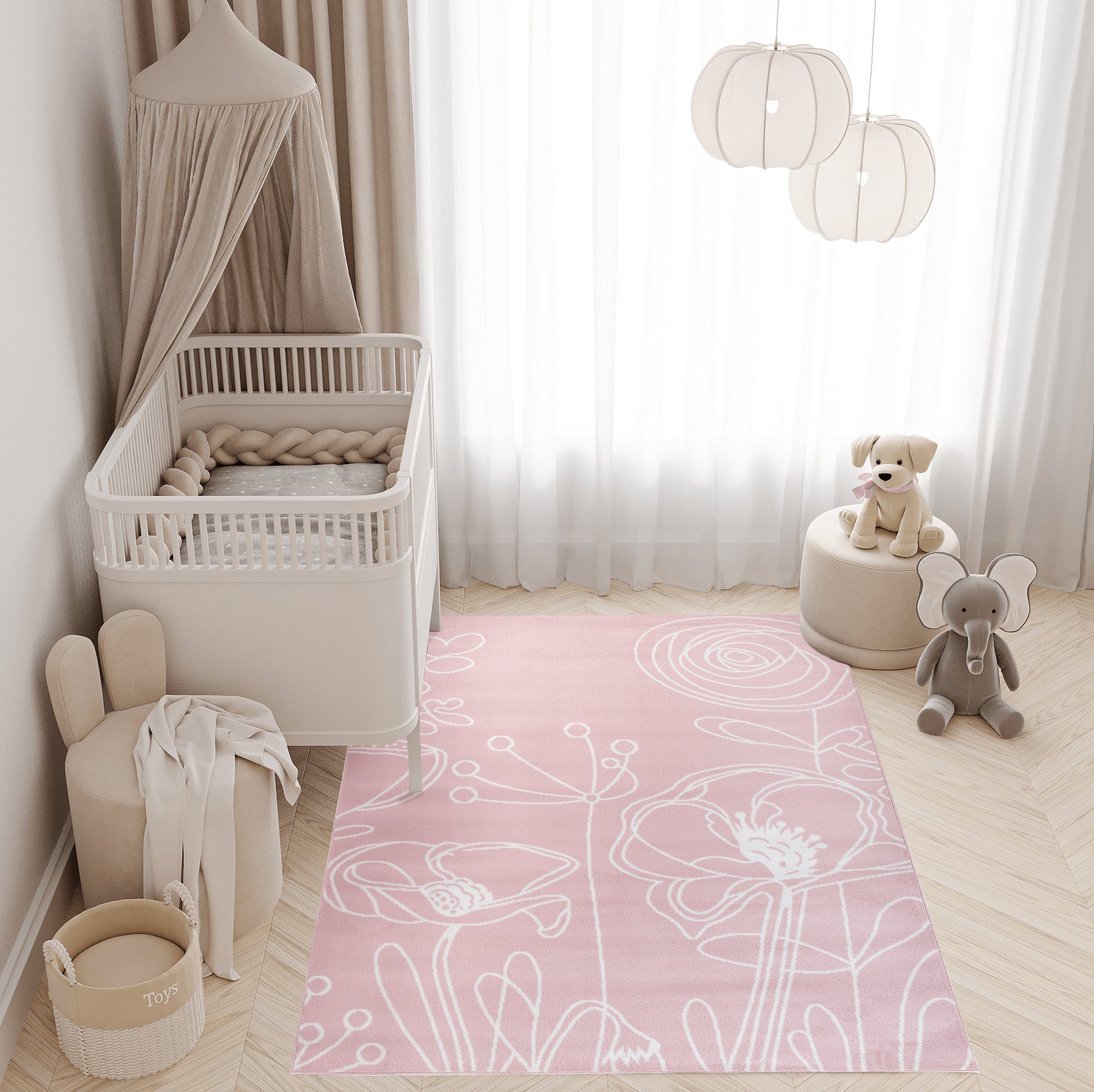Tapiso Kinderteppich PINKY, rechteckig, Höhe: 8 günstig online kaufen