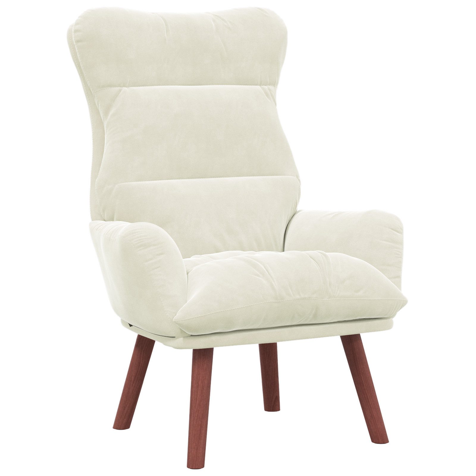 vidaXL Sessel Entspannungsstuhl Creme Velvet (1-St) günstig online kaufen