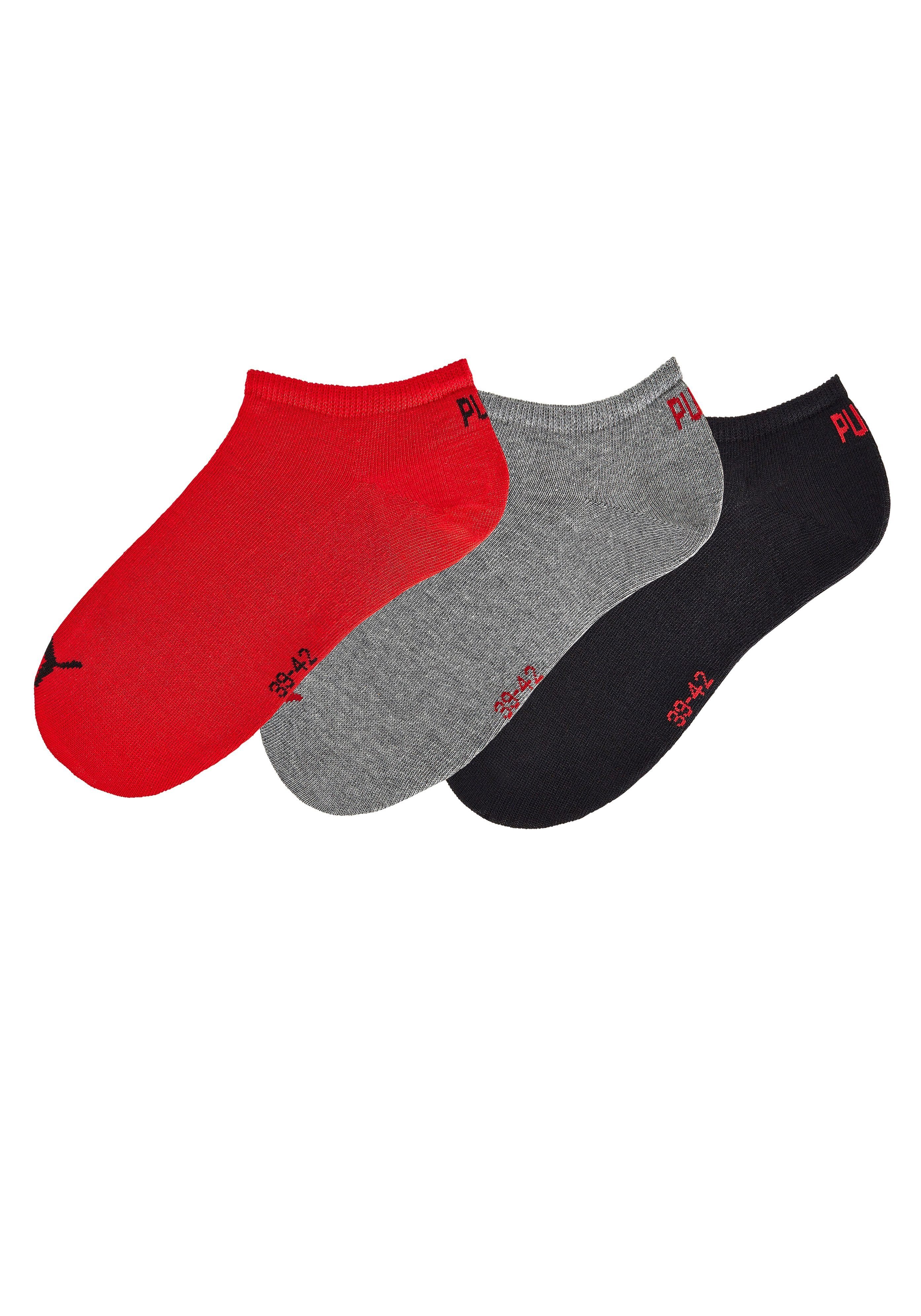 PUMA Sneakersocken (3-Paar) mit eingestricktem Markenlogo günstig online kaufen