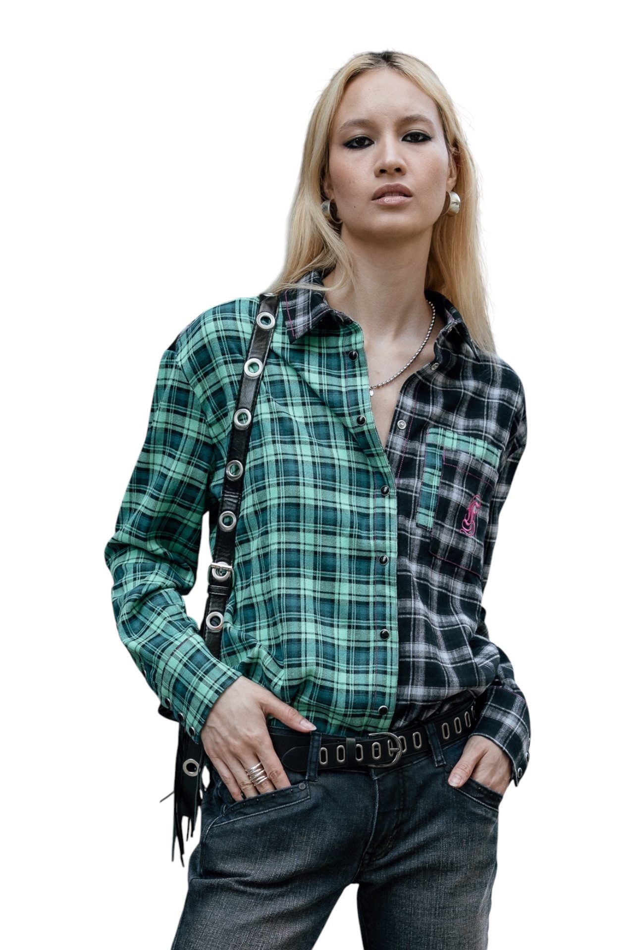 Freeman T. Porter Hemdbluse Cherie Checks - Modische Karo-Bluse für Damen