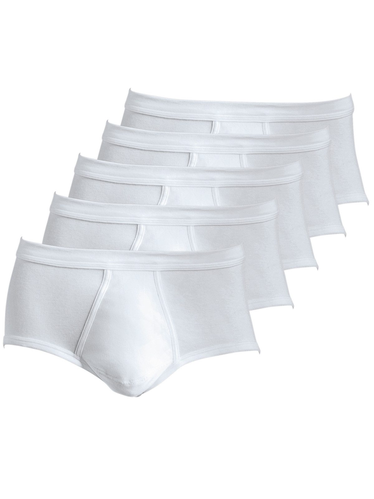 Slip 5er Pack Herren Slip mit Eingriff Baumwolle