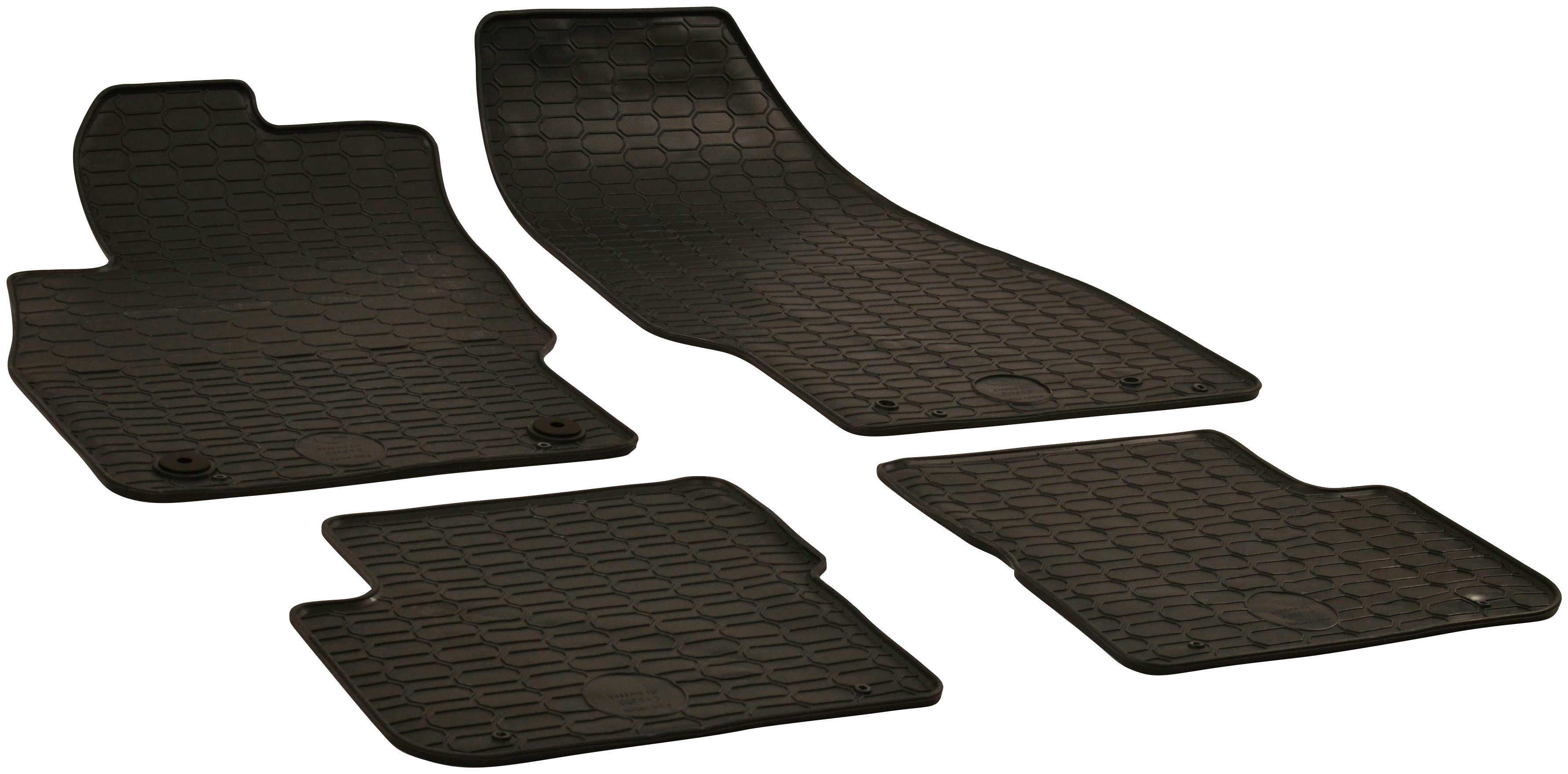 WALSER Passform-Fußmatten (4 St), für Opel Corsa D (S07) 07/2006-08/2014, Corsa E (X15) 09/2014-Heute | Automatten