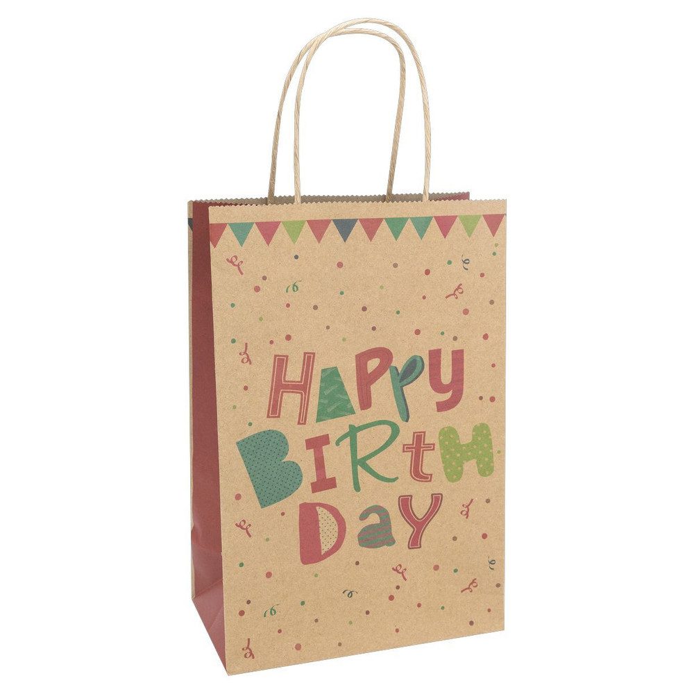 Iden Geschenkbox Geschenktasche - Happy Birthday - Größe L