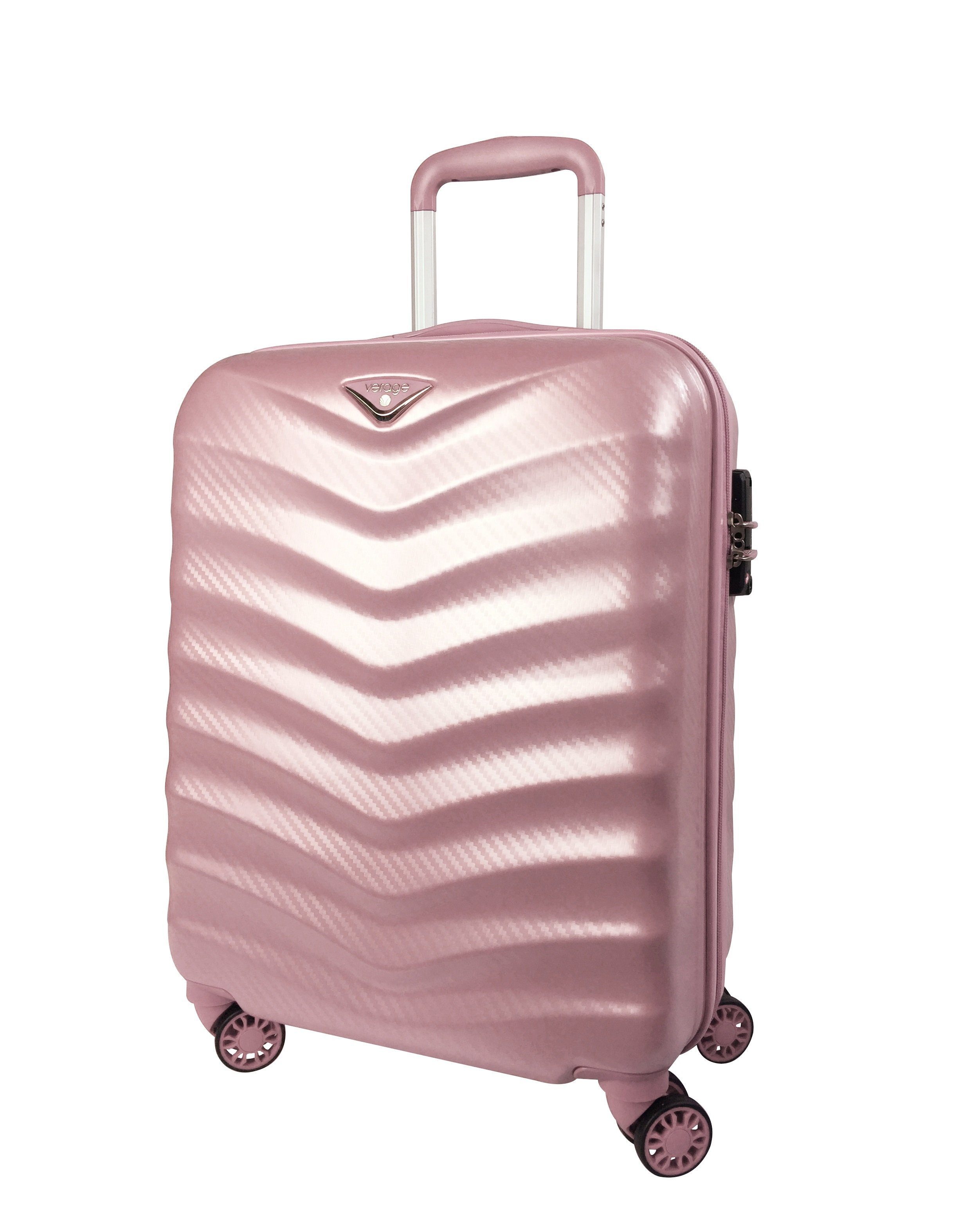 Verage Koffer Seagull, Hartschalen-Trolley, 4 Rollen, Doppelrollen TSA Zahlenschloss, teilweise erweiterbar