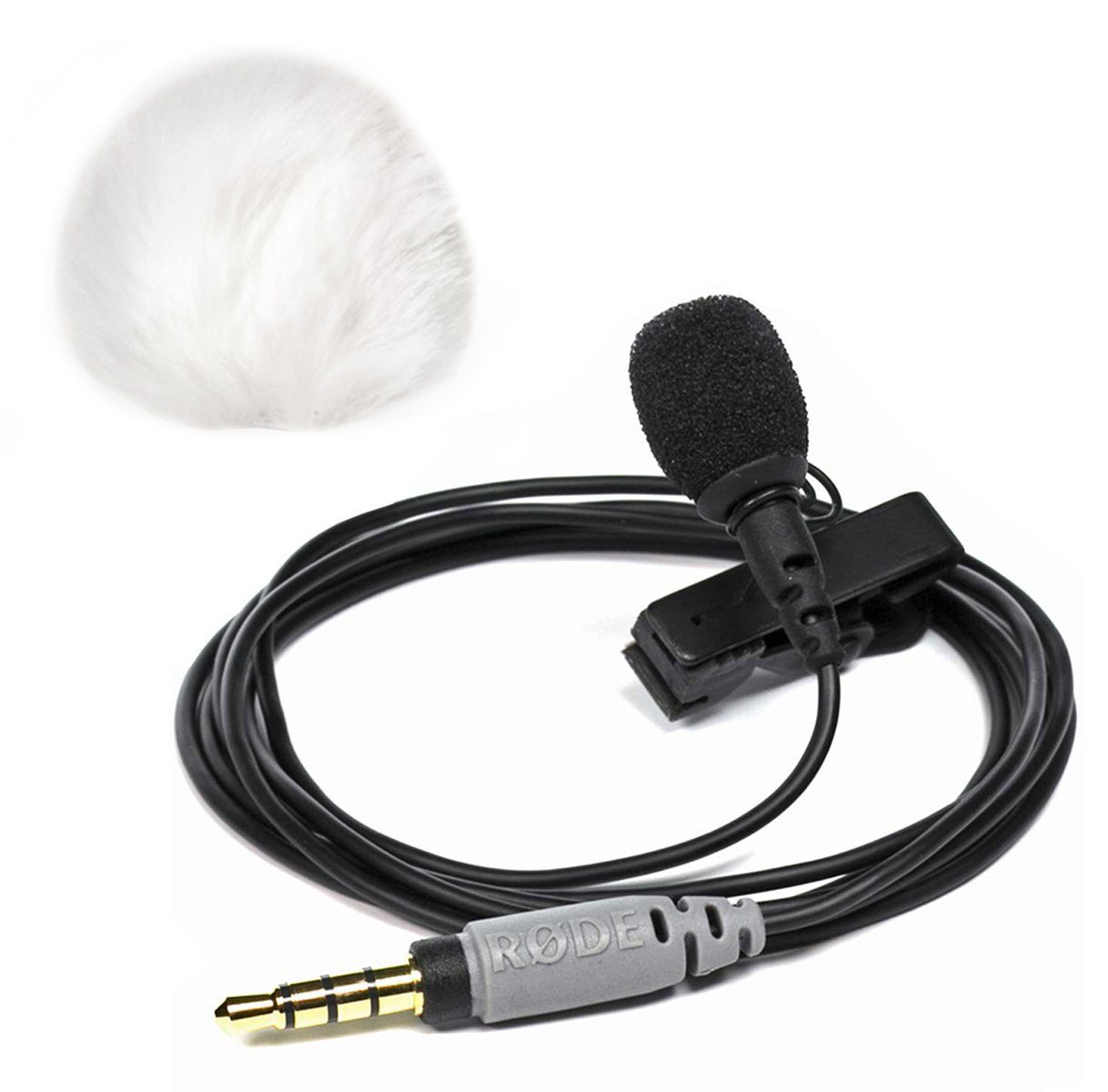 Mikrofon Rode SmartLav Lavalier Mikrofon mit Windschutz Weiss