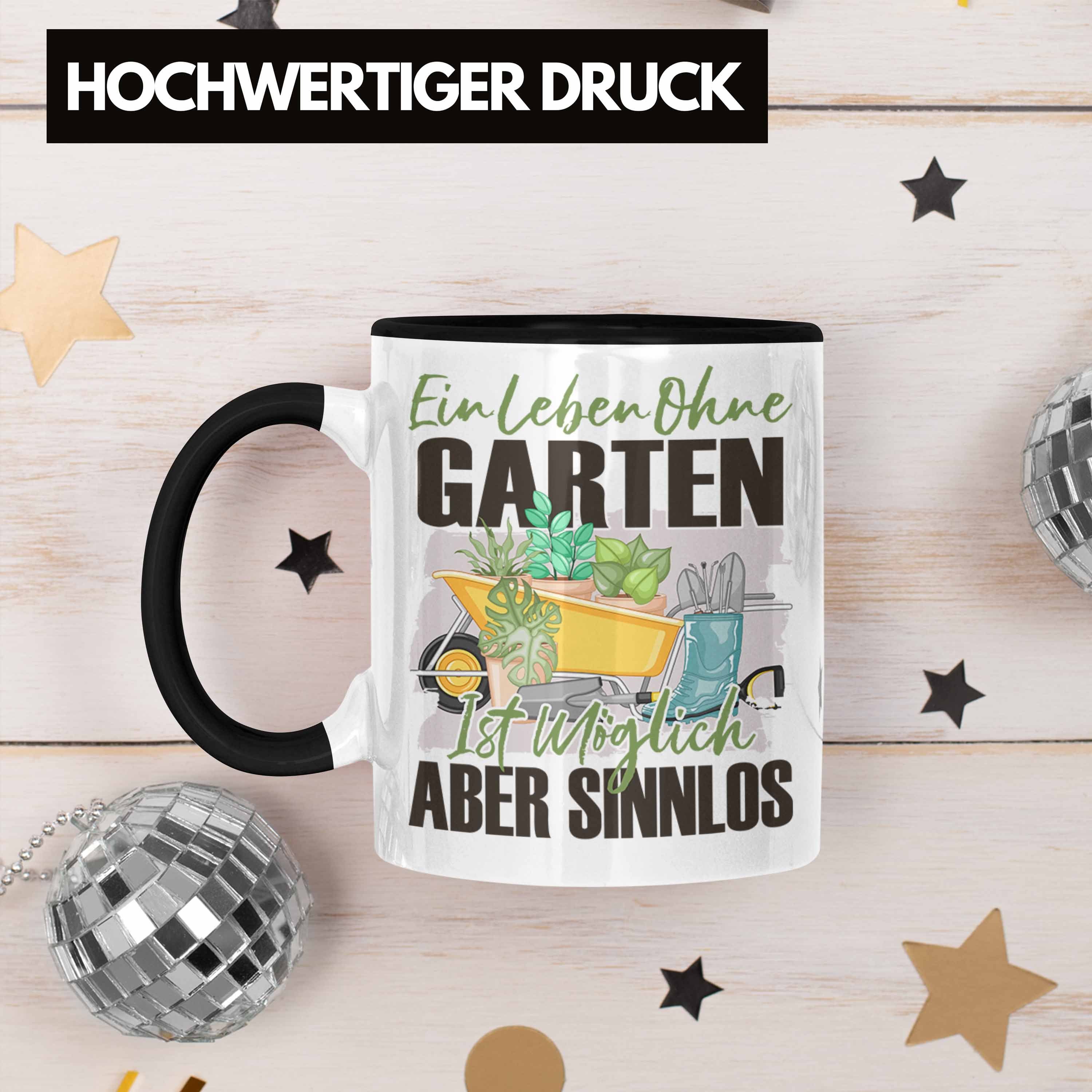 Geschenk - Garten Schwarz E Trendation Geschenkidee Trendation Tasse Spruch Tasse Hobby-Gärtner
