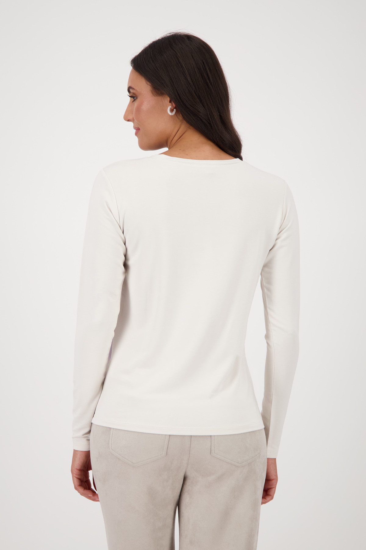 Monari Langarmshirt Shirt Löwe geschmückt Mit günstig online kaufen