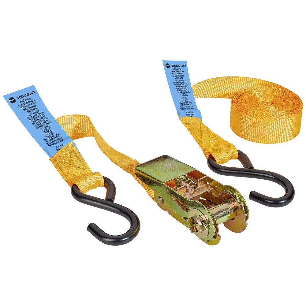 Spanngurt TOOLCRAFT Zweiteiliger Spanngurt Zugkraft LC Niederzurren (einzeln/dir