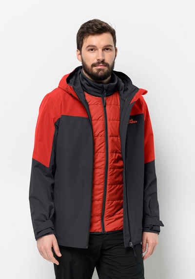 Jack Wolfskin 3-in-1-Funktionsjacke GLAABACH 3IN1 JKT M (2 teilig)