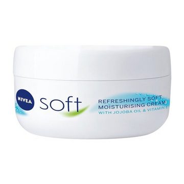 Nivea Körpercreme Soft erfrischende Feuchtigkeitscreme für Gesicht, Körper & Hände 200ml - 3erPack