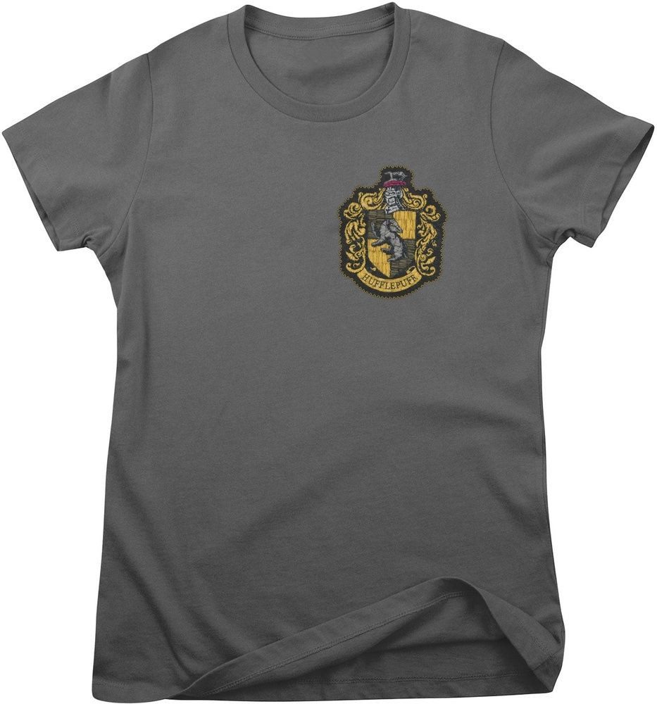Harry Potter T-Shirt Hufflepuff Chest Crest Girly Tee