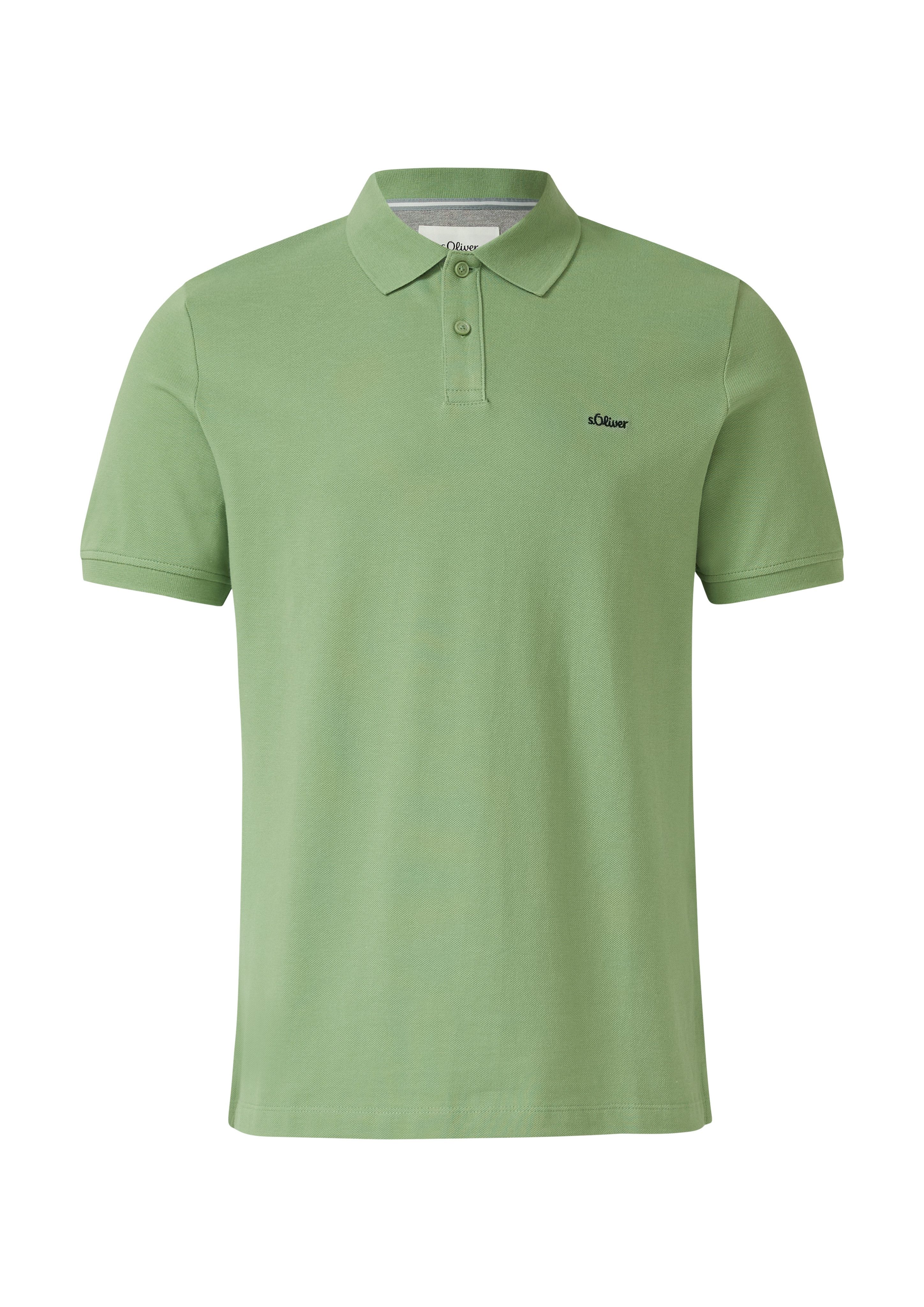 s.Oliver Poloshirt mit Logostickerei