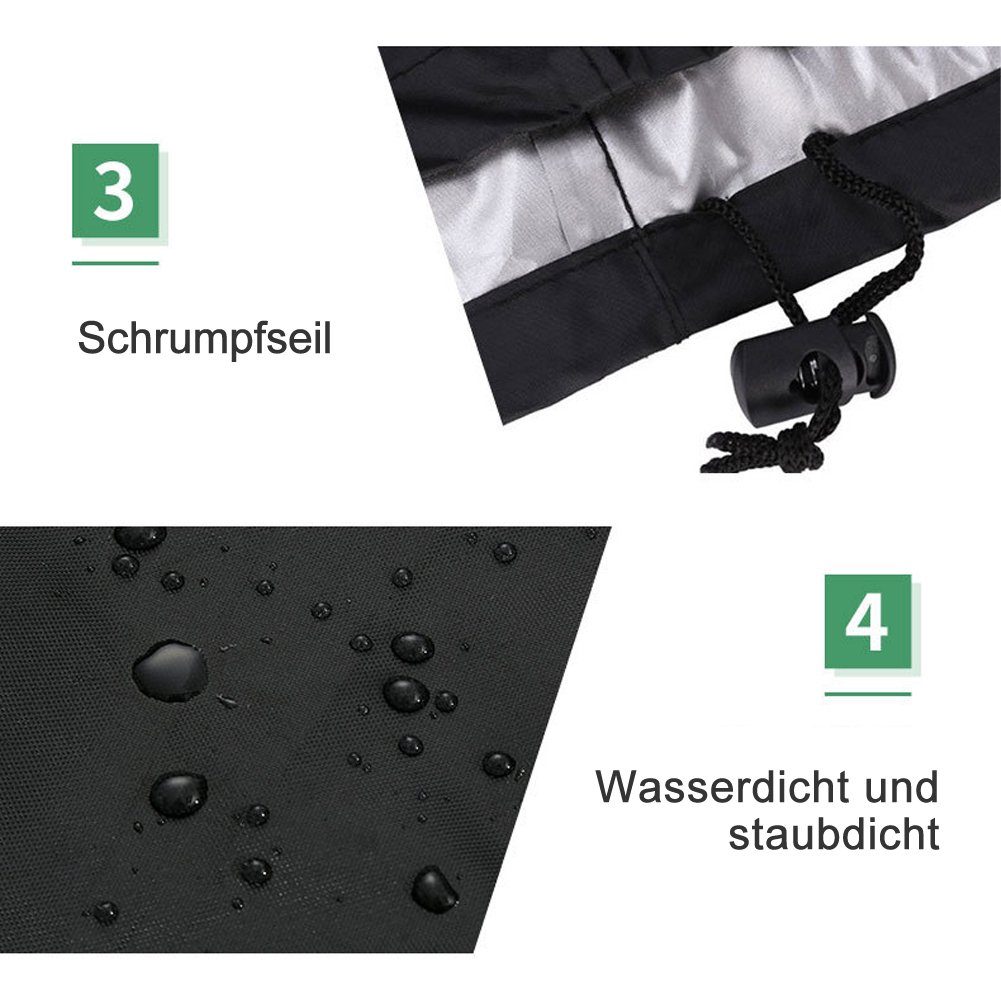 OSTWOLKE Gartenmöbel-Schutzhülle Garten Rund Möbel Abdeckung Abdeckplane Schutzhaube Möbelschutzhülle (1-St), wasserdicht, inkl. Aufbewahrungstasche, in verschiedenen Größen