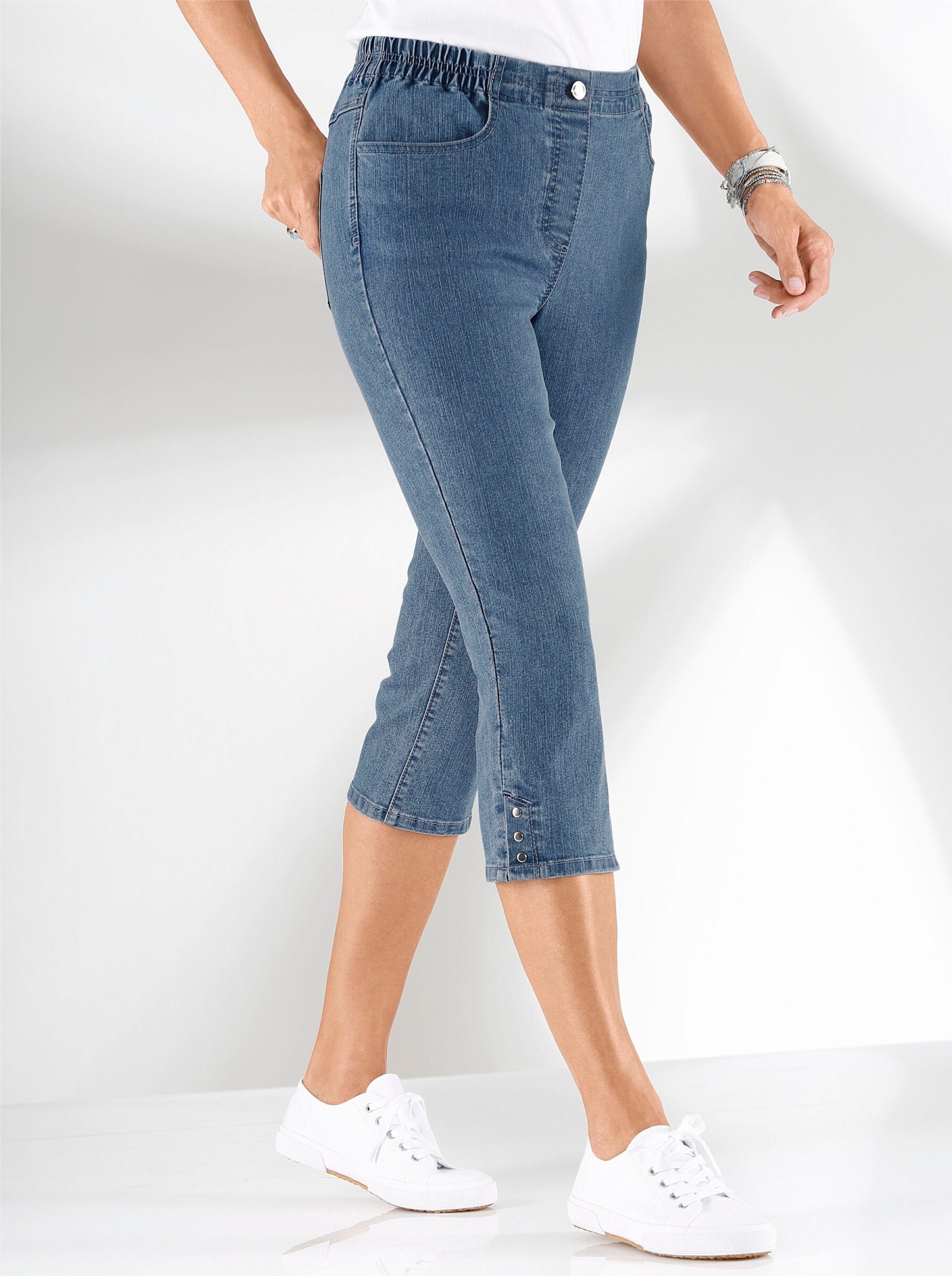 Jeansshorts Capri-Jeans komfortabel