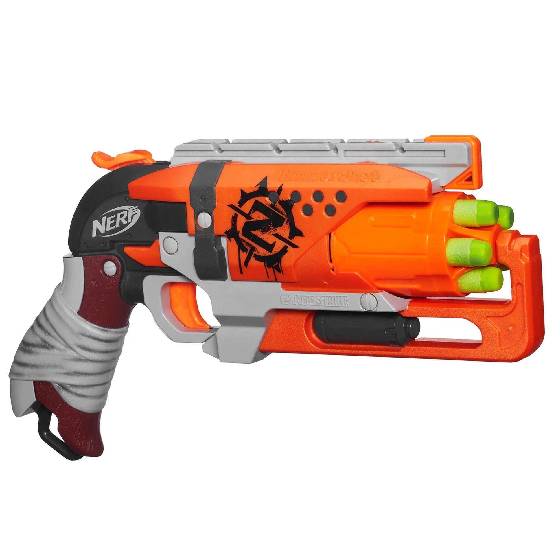 Blaster Nerf Hammershot Blaster - Zombie Strike zielt 20m