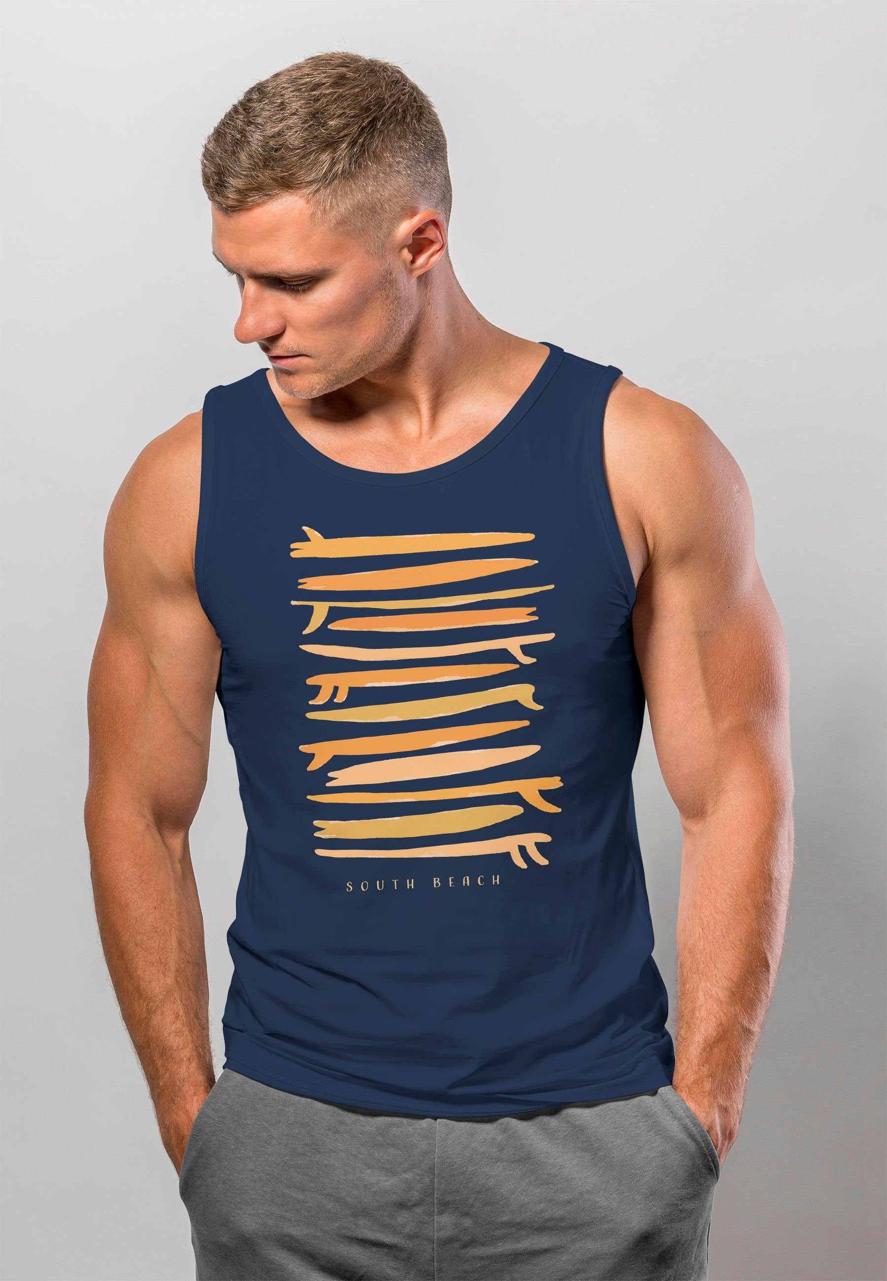 Neverless Tanktop Herren Tank-Top Surfboards South günstig online kaufen