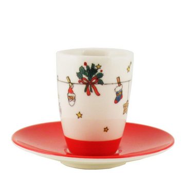 440s Espressotasse 440s-Exklusiv Mila Keramik Espresso-Tasse mit Untere Es Weihnachtet, Keramik
