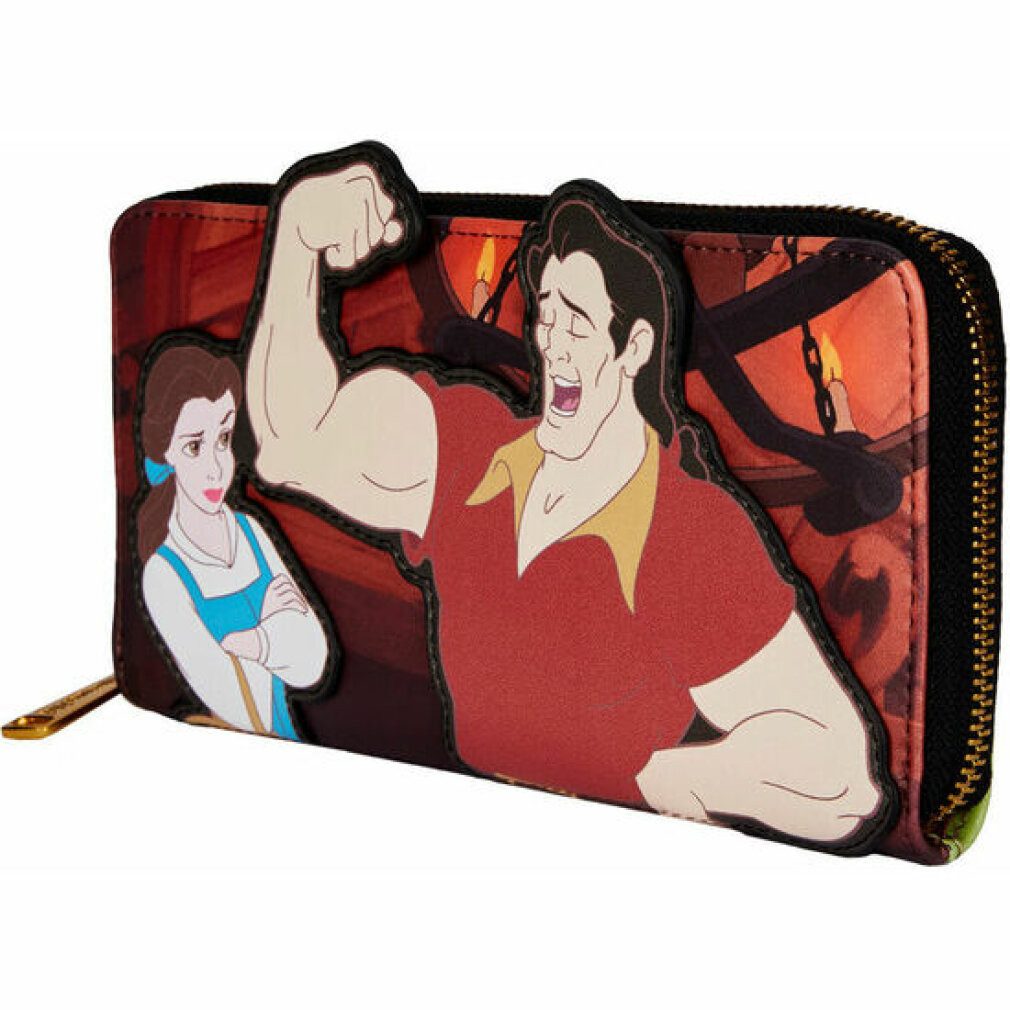 Loungefly Geldbörse Disney Die Schöne und das Biest Schurken Gaston Szene Brieftasche