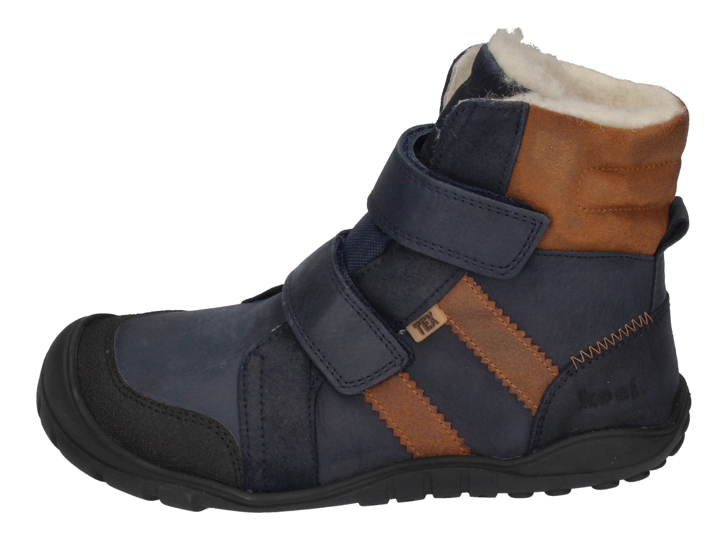 MILO Cognac TEX Navy KOEL Winterstiefel HYDRO