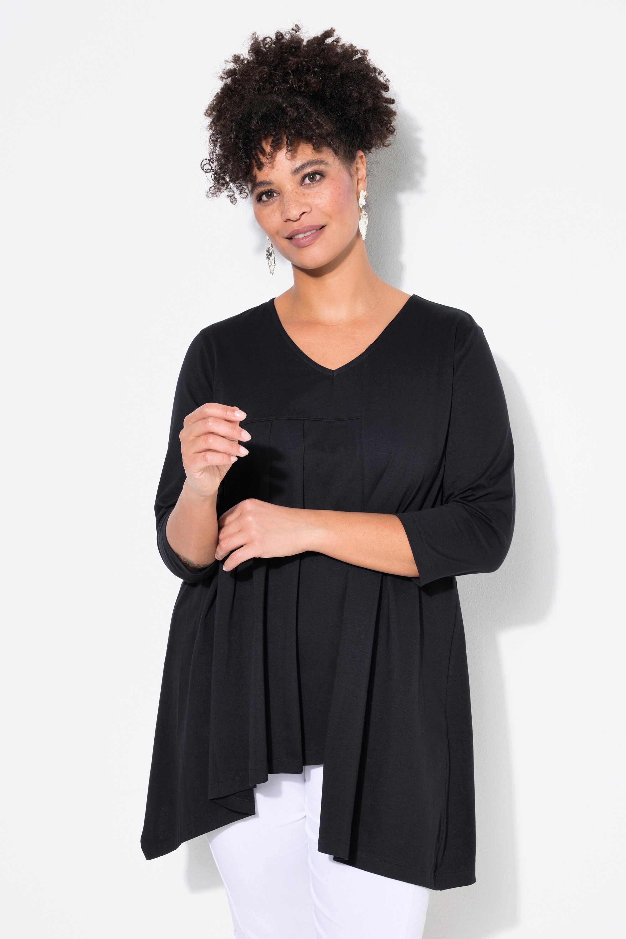 MIAMODA T-Shirt T-Shirt A-Linie Zierfalten asymmetrischer günstig online kaufen