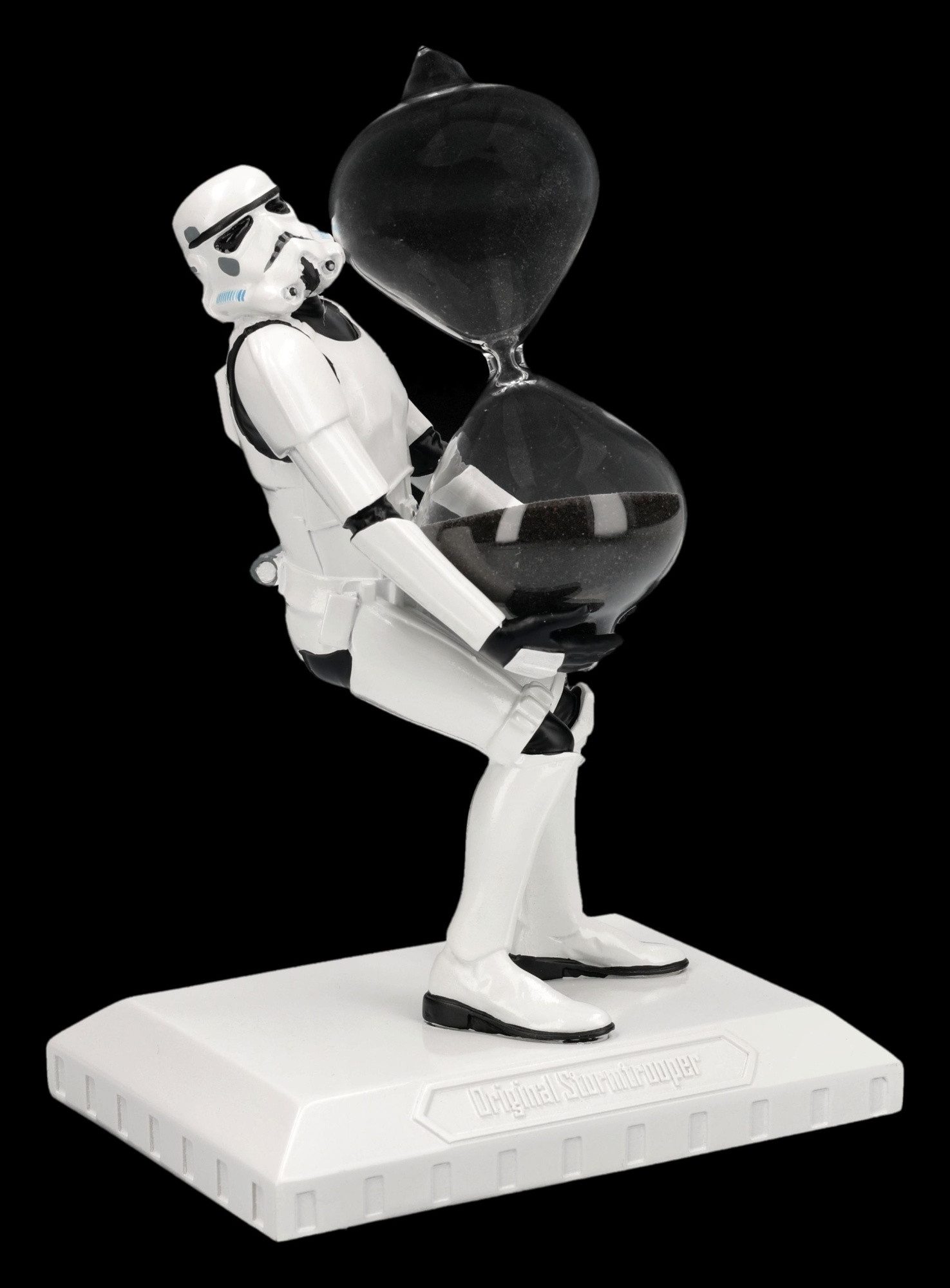 Figuren Shop GmbH Dekofigur Stormtrooper Figur Sanduhr – Star Wars Sammlerfigur 18,5 cm Dekofigur