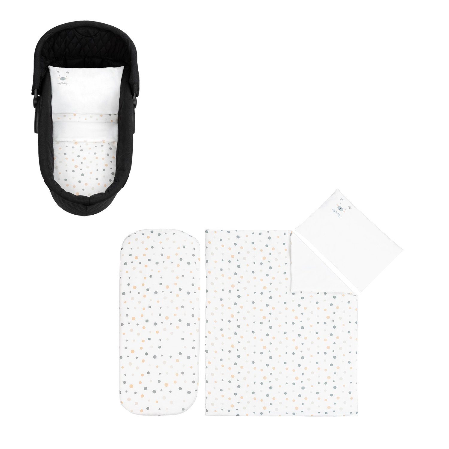 Babybettwäsche Kinderwagen Bettwäsche-Set My Teddy